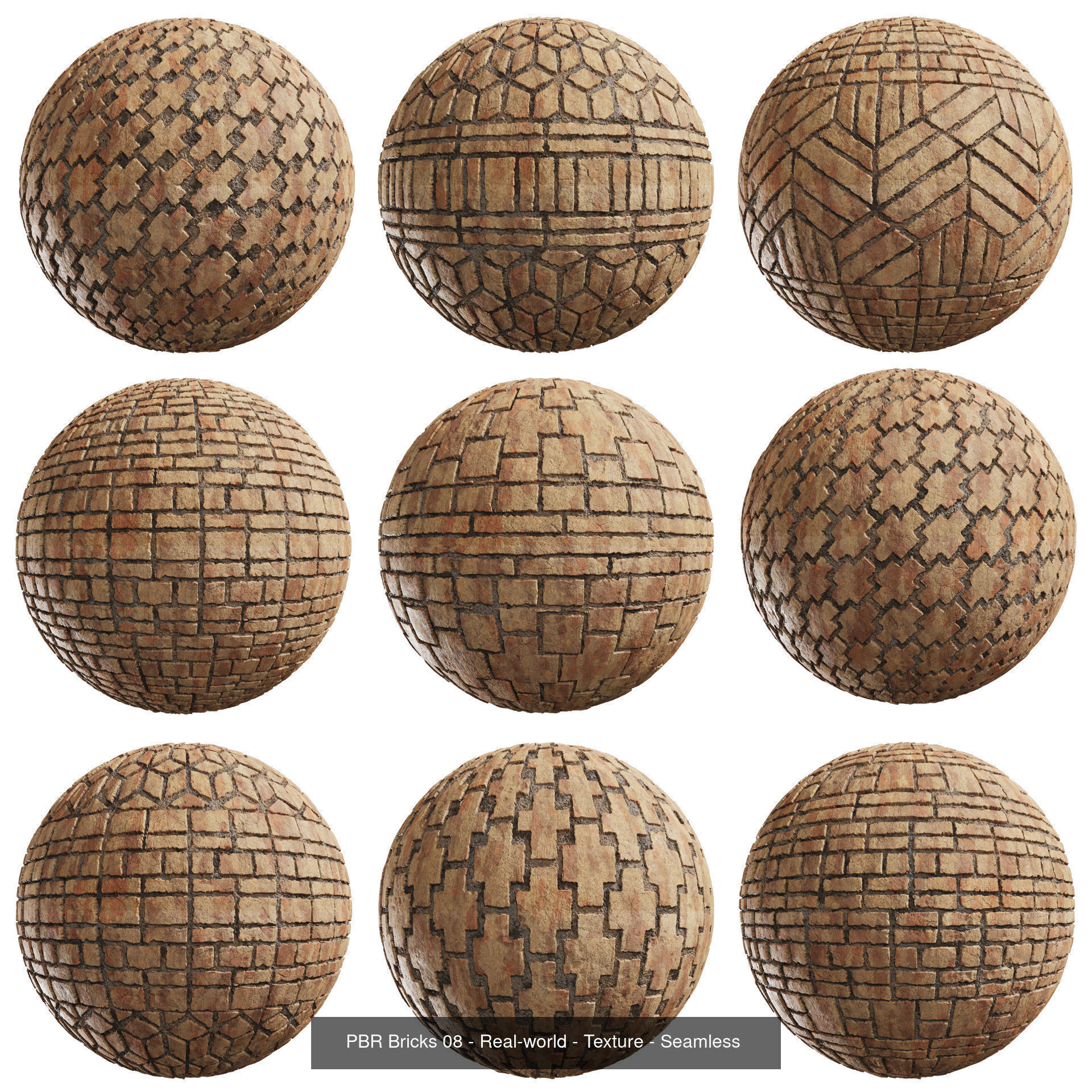 90 Seamless Brick PBR Textures 4K  Texture_8