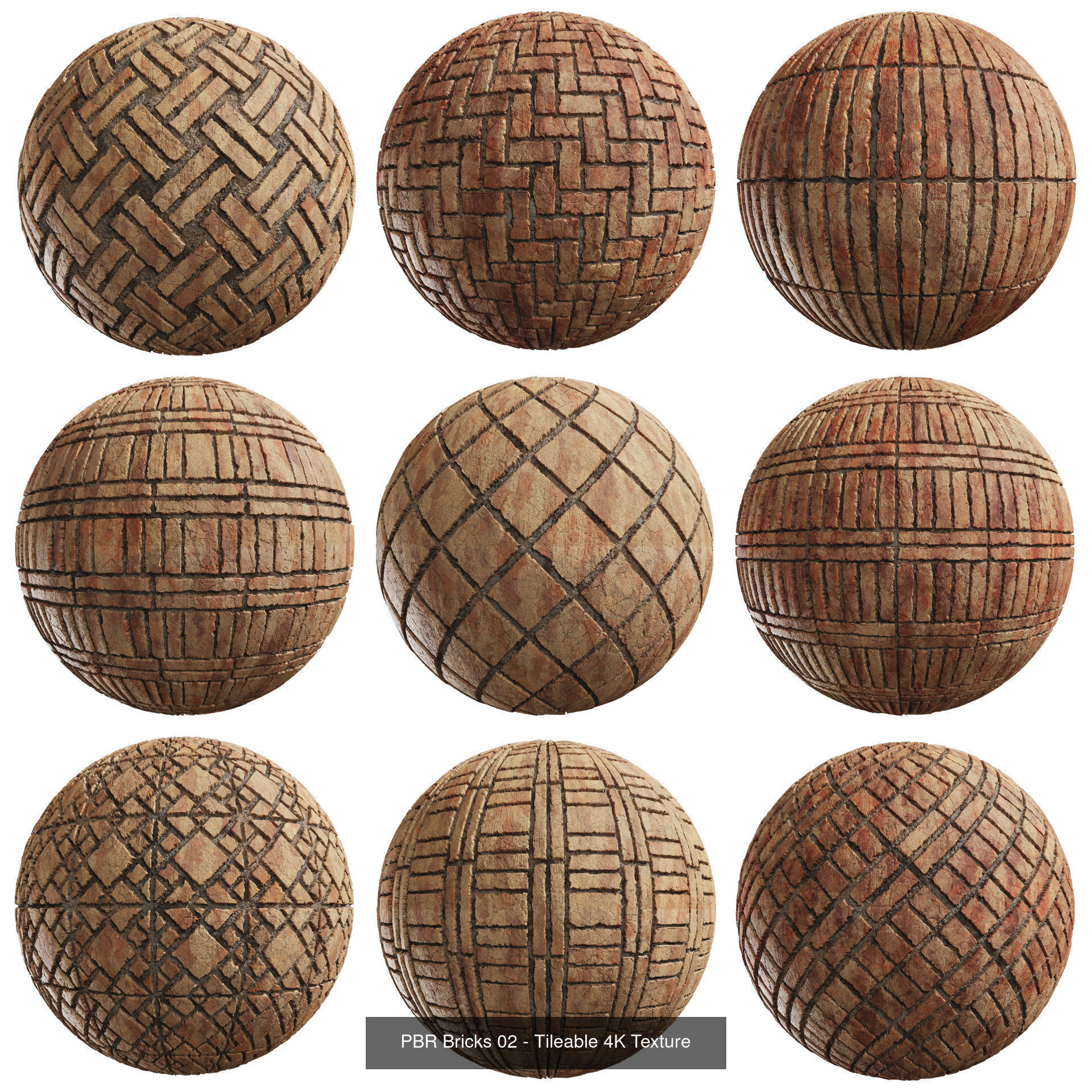 90 Seamless Brick PBR Textures 4K  Texture_1