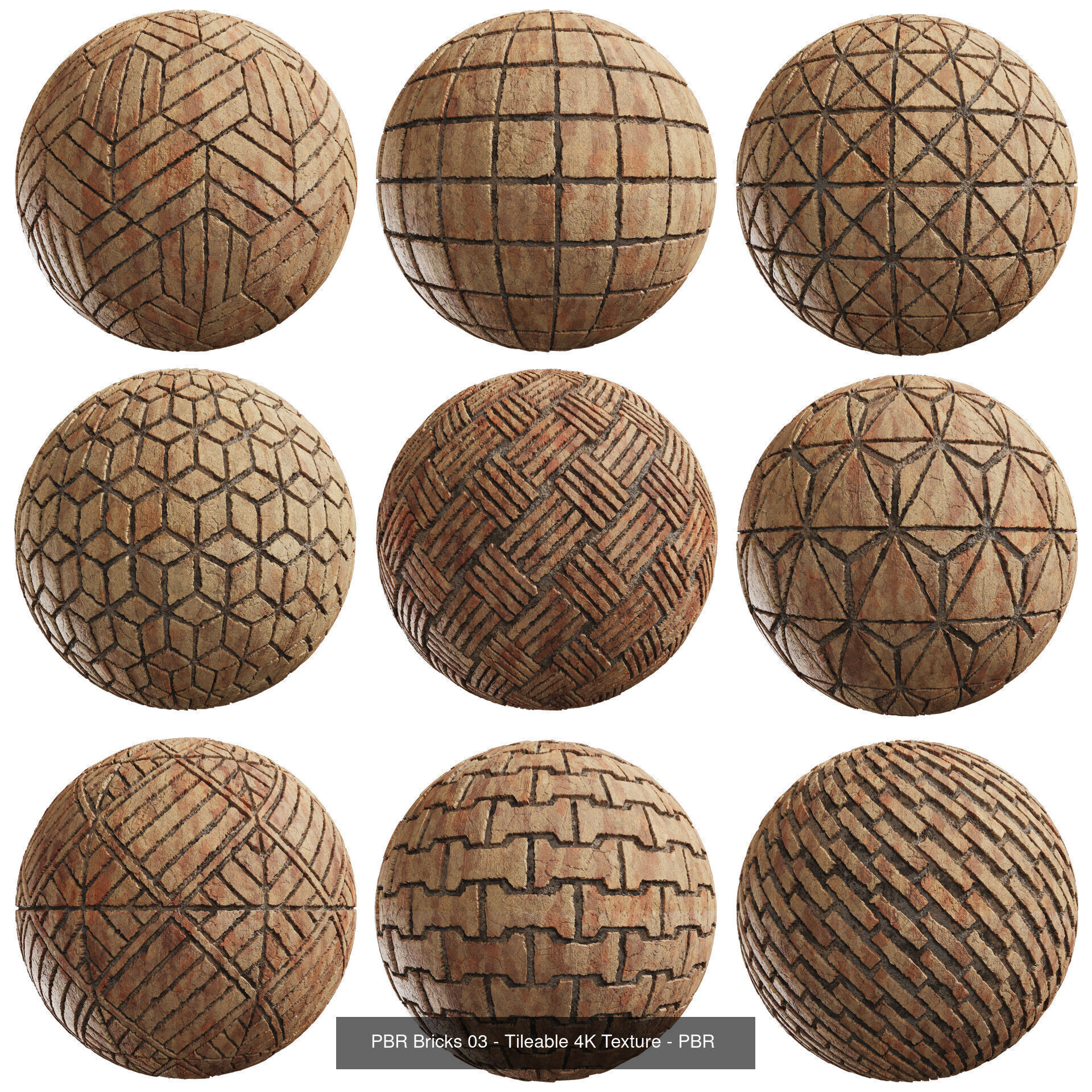 90 Seamless Brick PBR Textures 4K  Texture_3