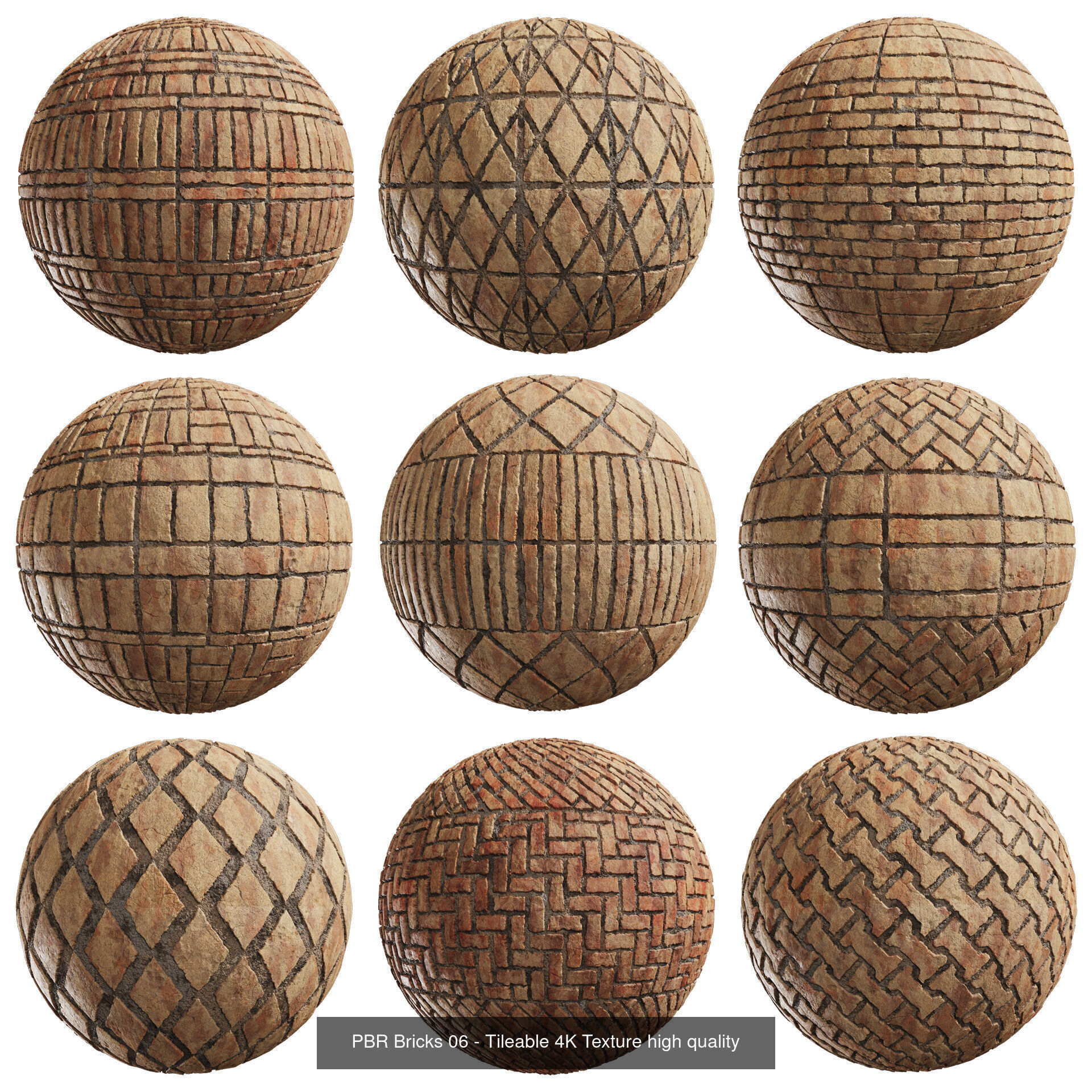 90 Seamless Brick PBR Textures 4K  Texture_6