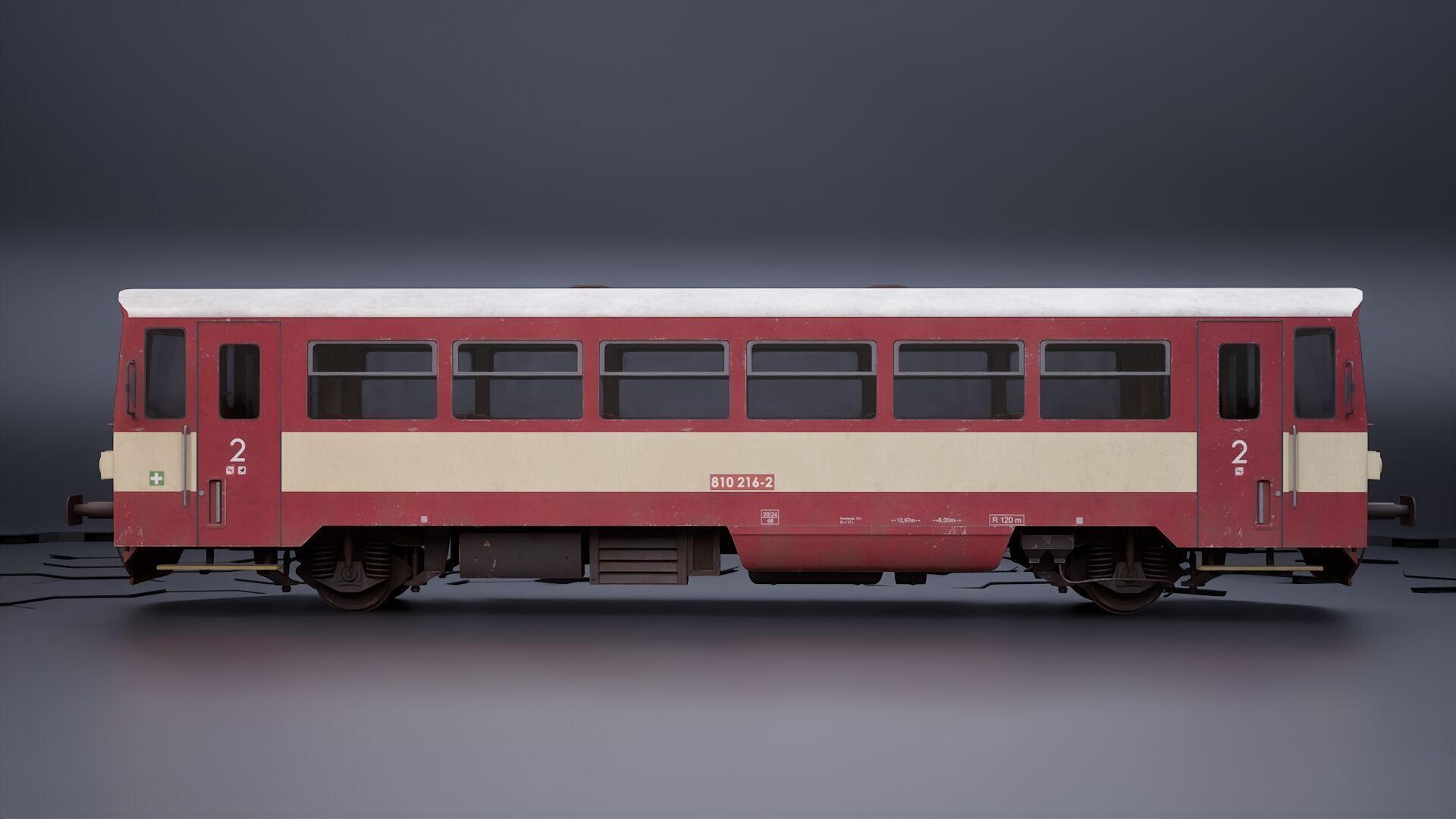 Diesel Train 3D model_7