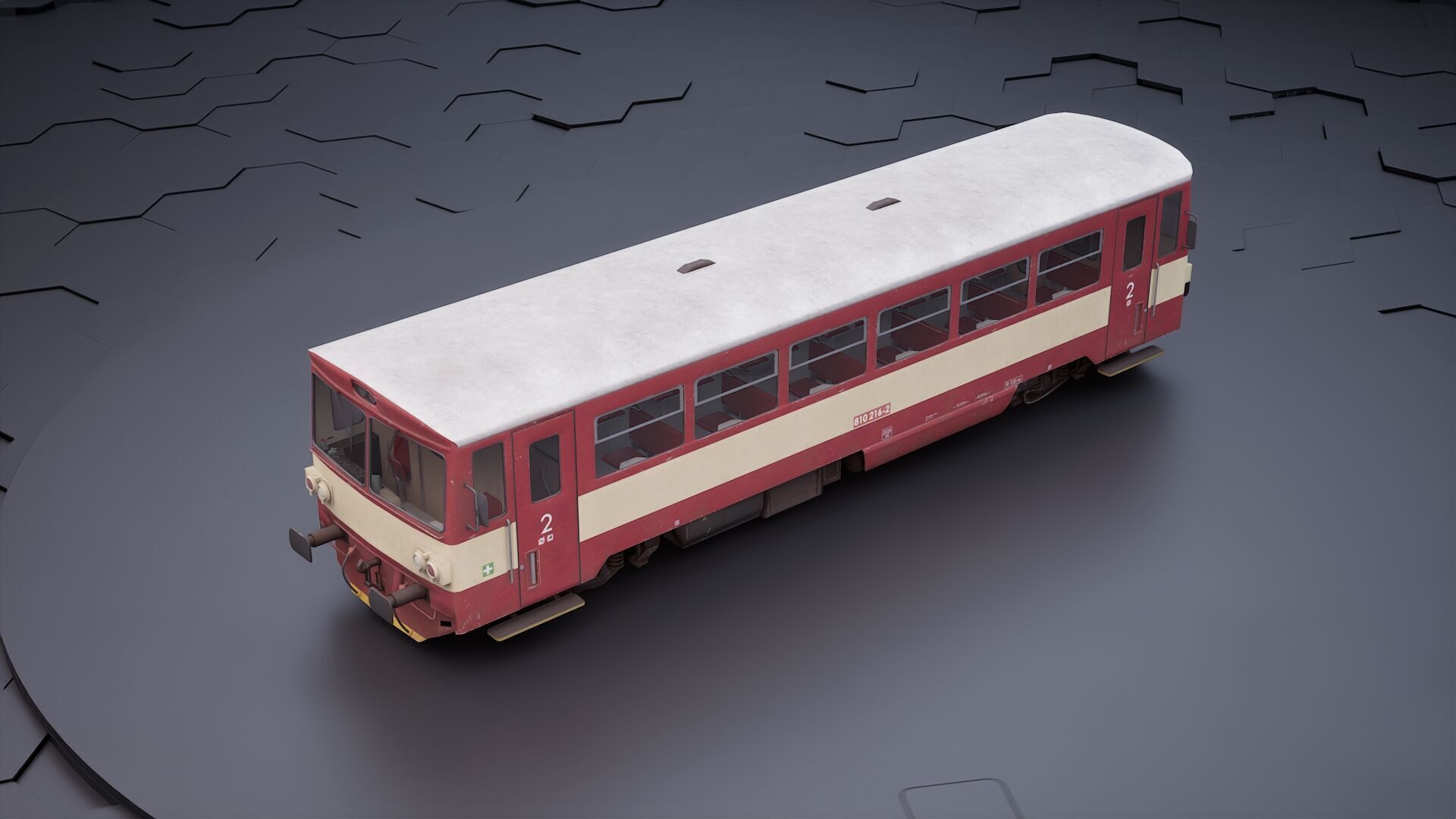 Diesel Train 3D model_1
