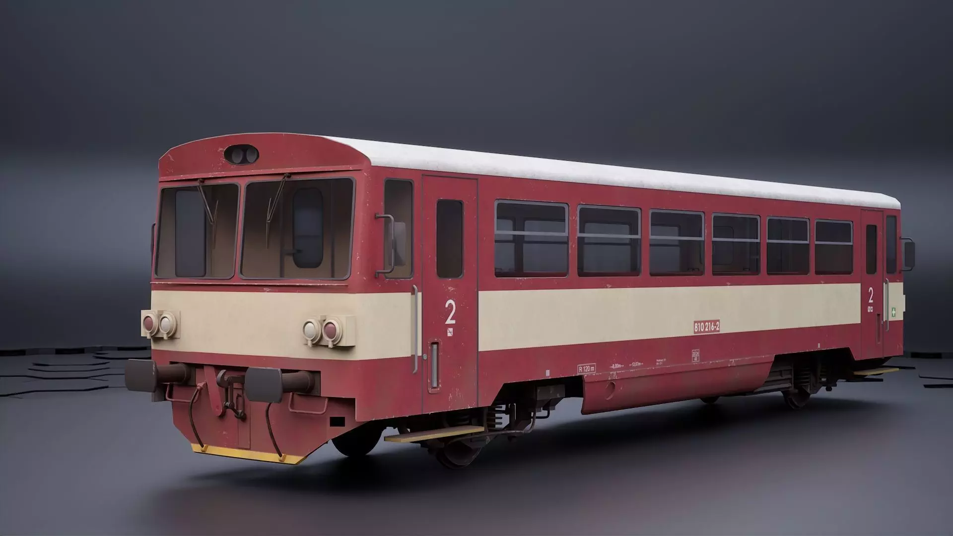 Diesel Train 3D model_0