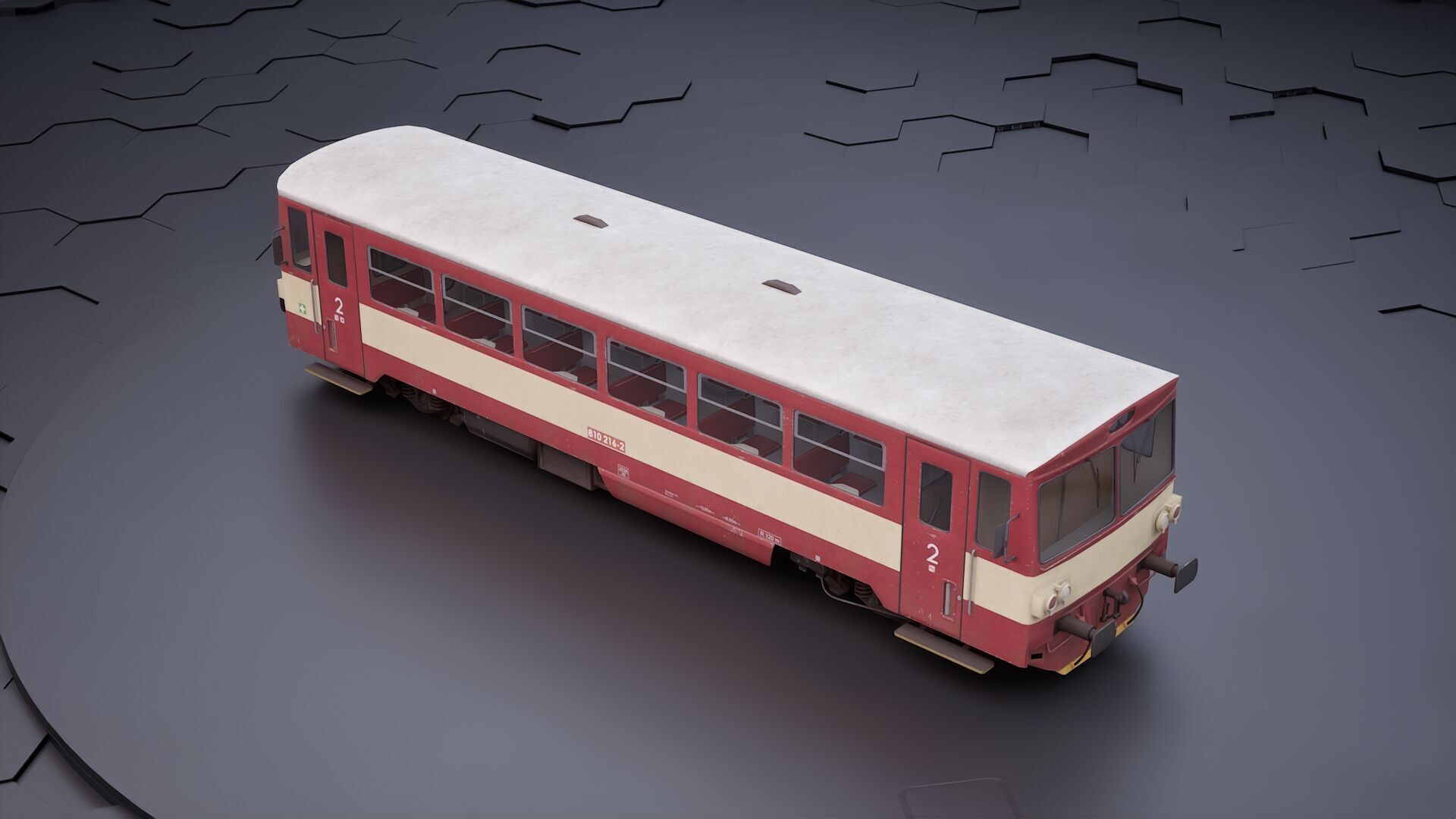Diesel Train 3D model_2