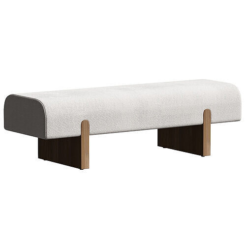 Socca Bench Curious Linen 3D model