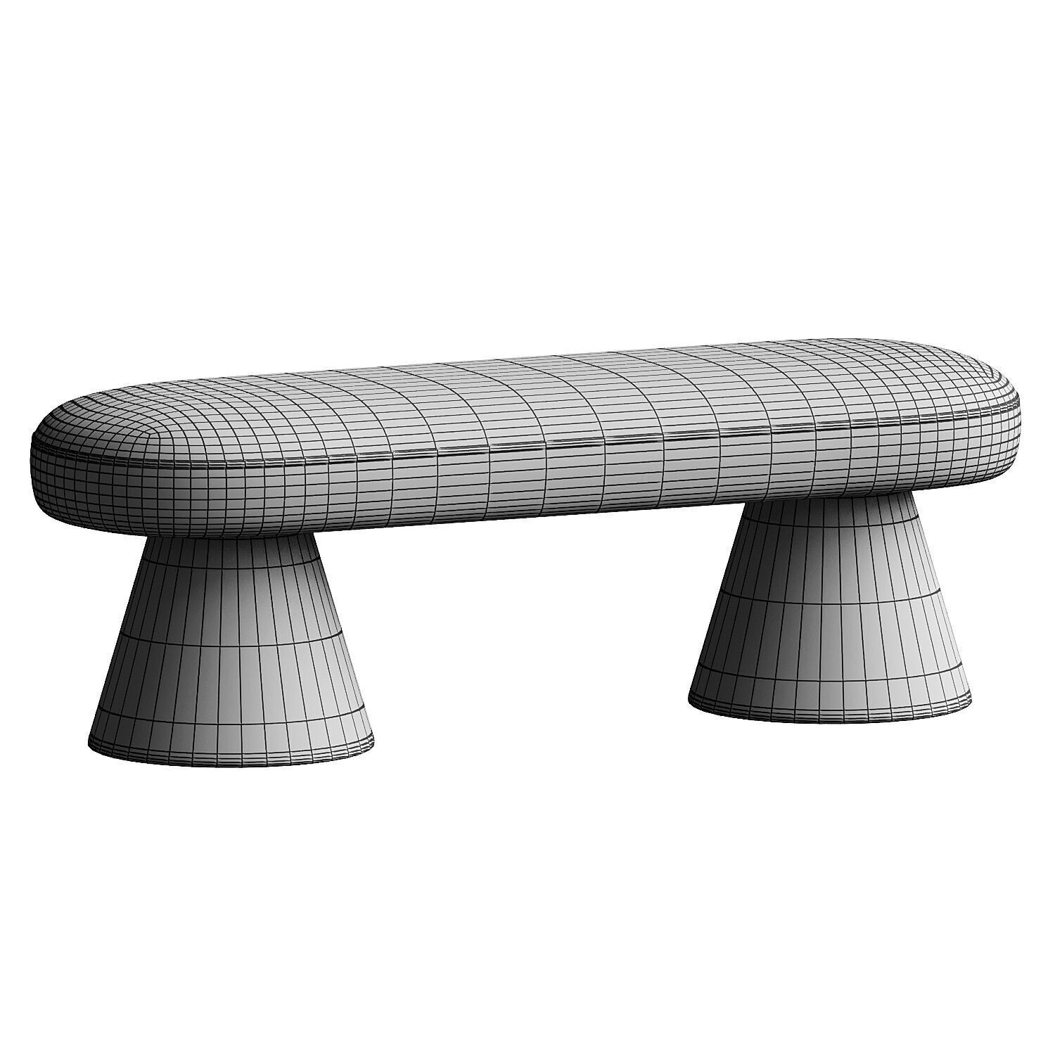 Merax Bench 3D model_2