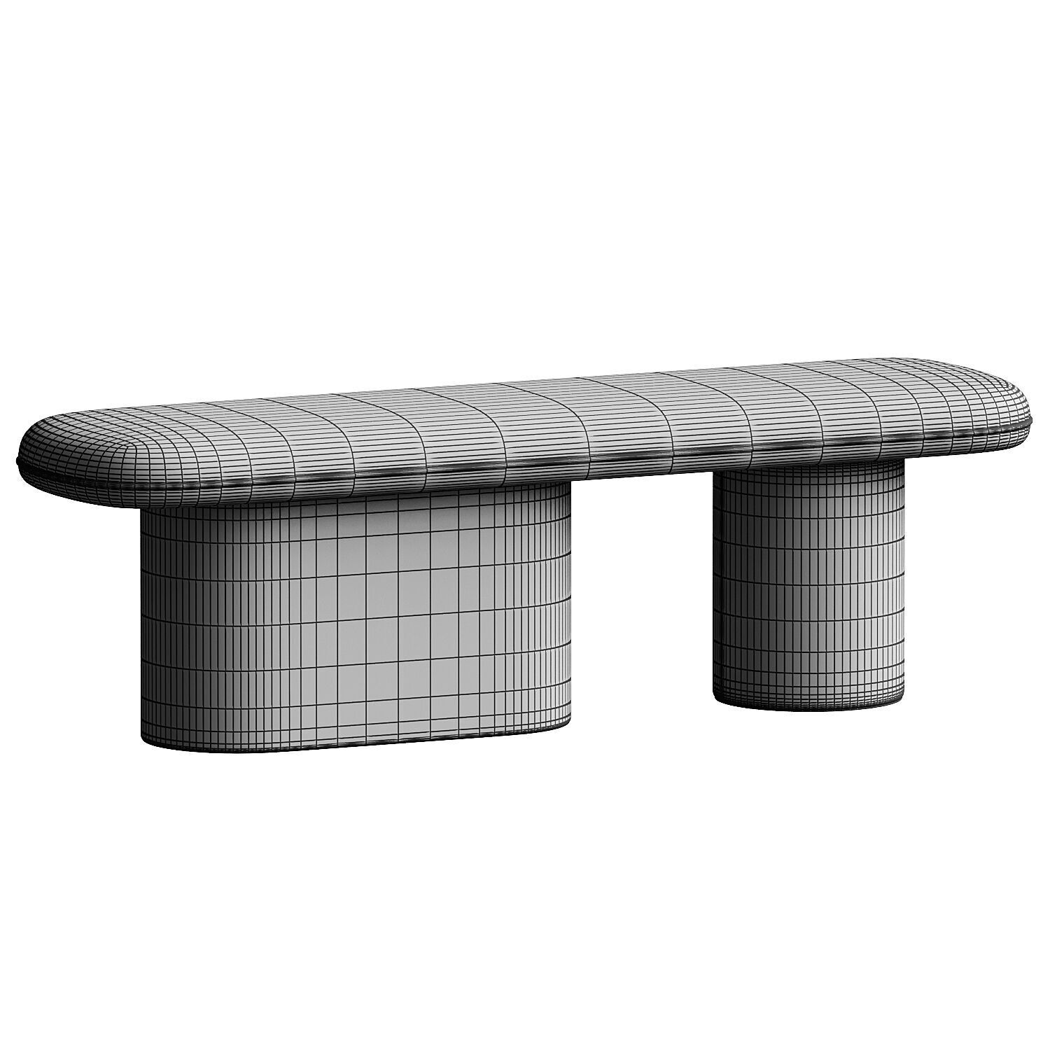 Rull Bench 3D model_2
