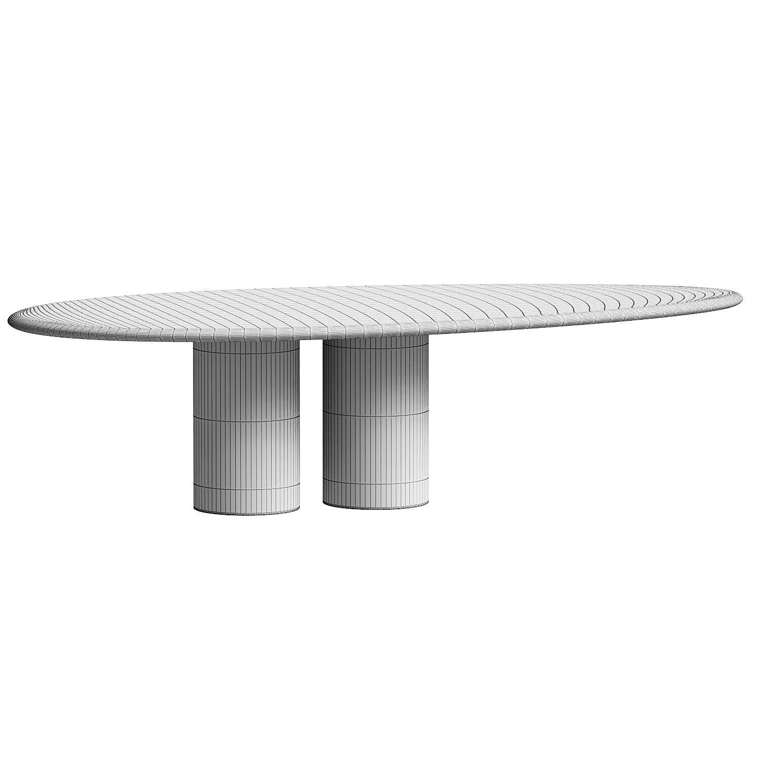 IPPICO 05 TRAVERTINE TABLE 3D model_2
