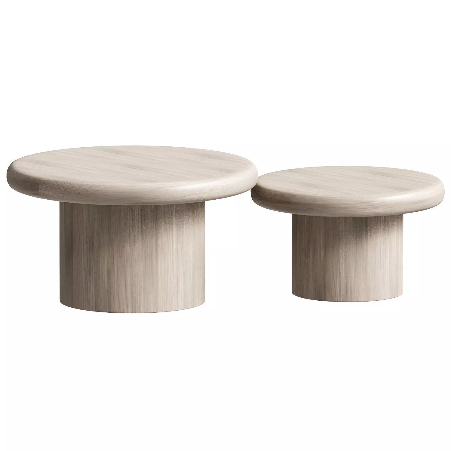 SPROUT WHITEWASH NESTING COFFEE TABLES 3D model_0