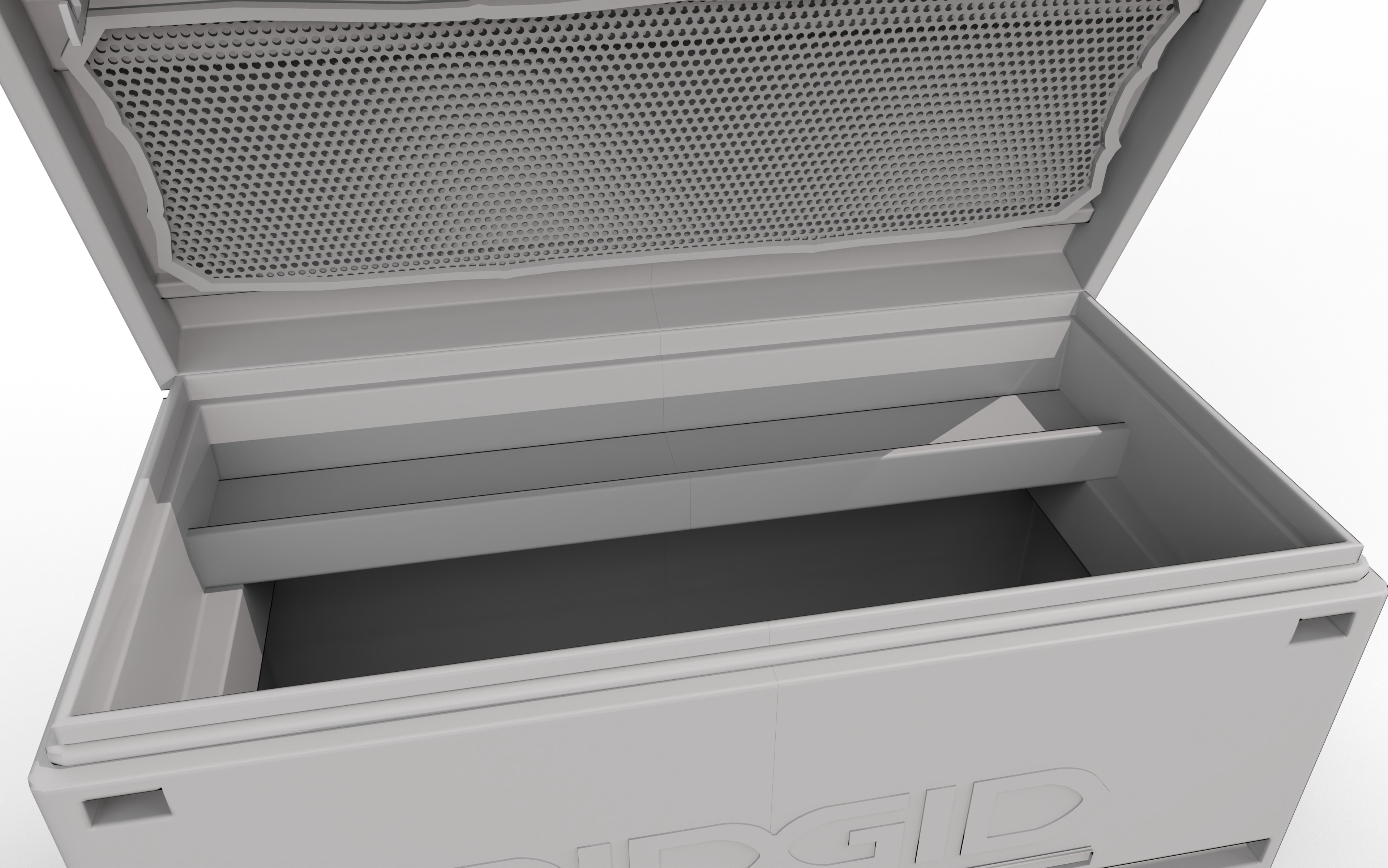 RIDGID JOBSITE BOX Universal Storage Chest Low-poly 3D model_4