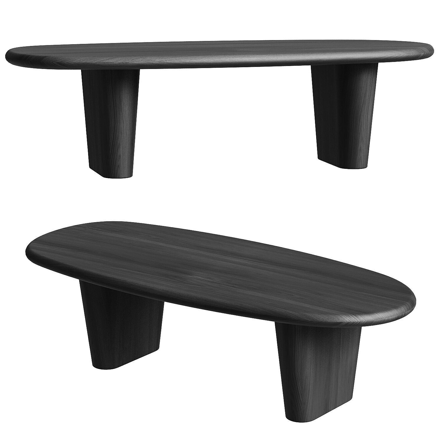 Aberdeen Coffee Table Charcoal 3D model_2