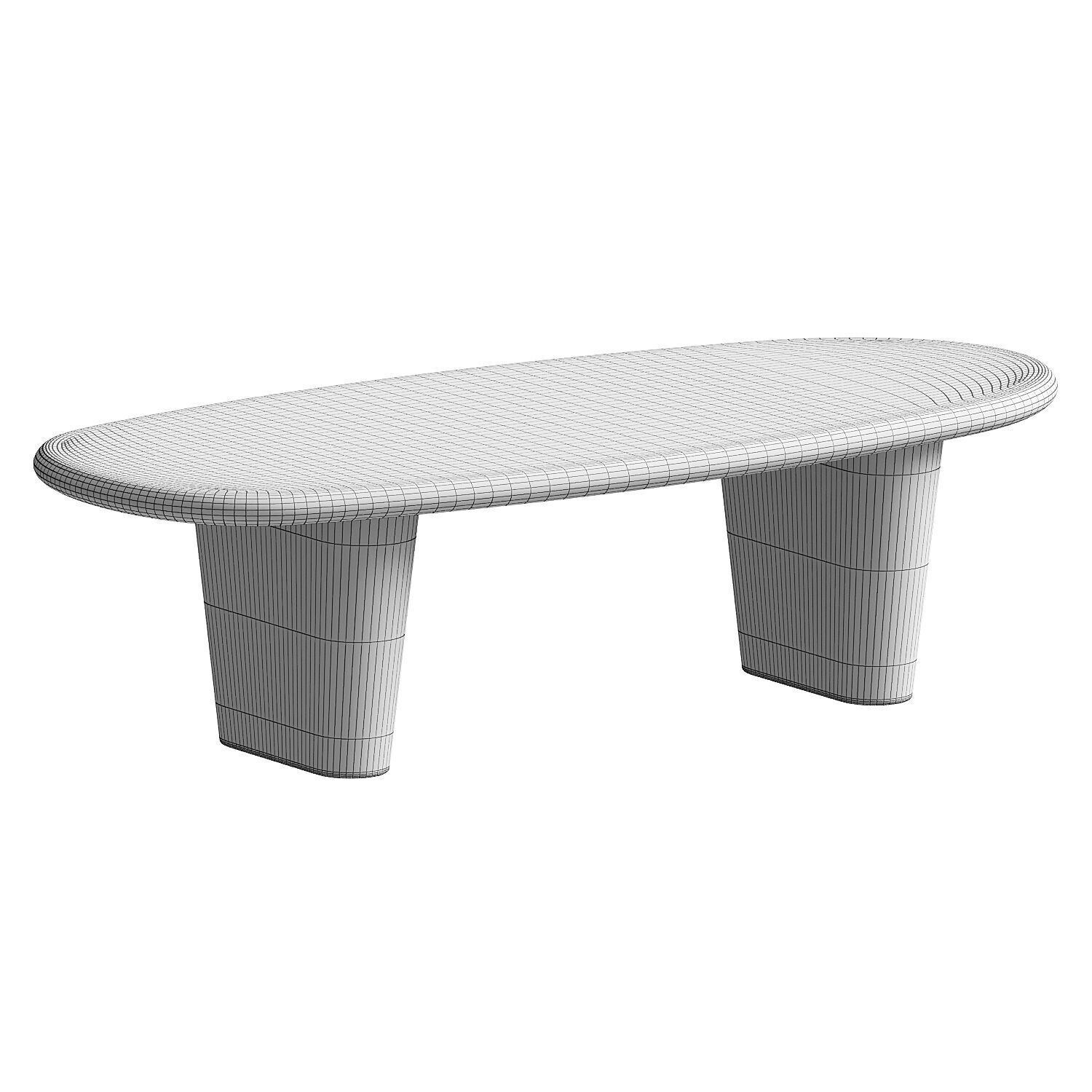 Aberdeen Coffee Table Charcoal 3D model_3