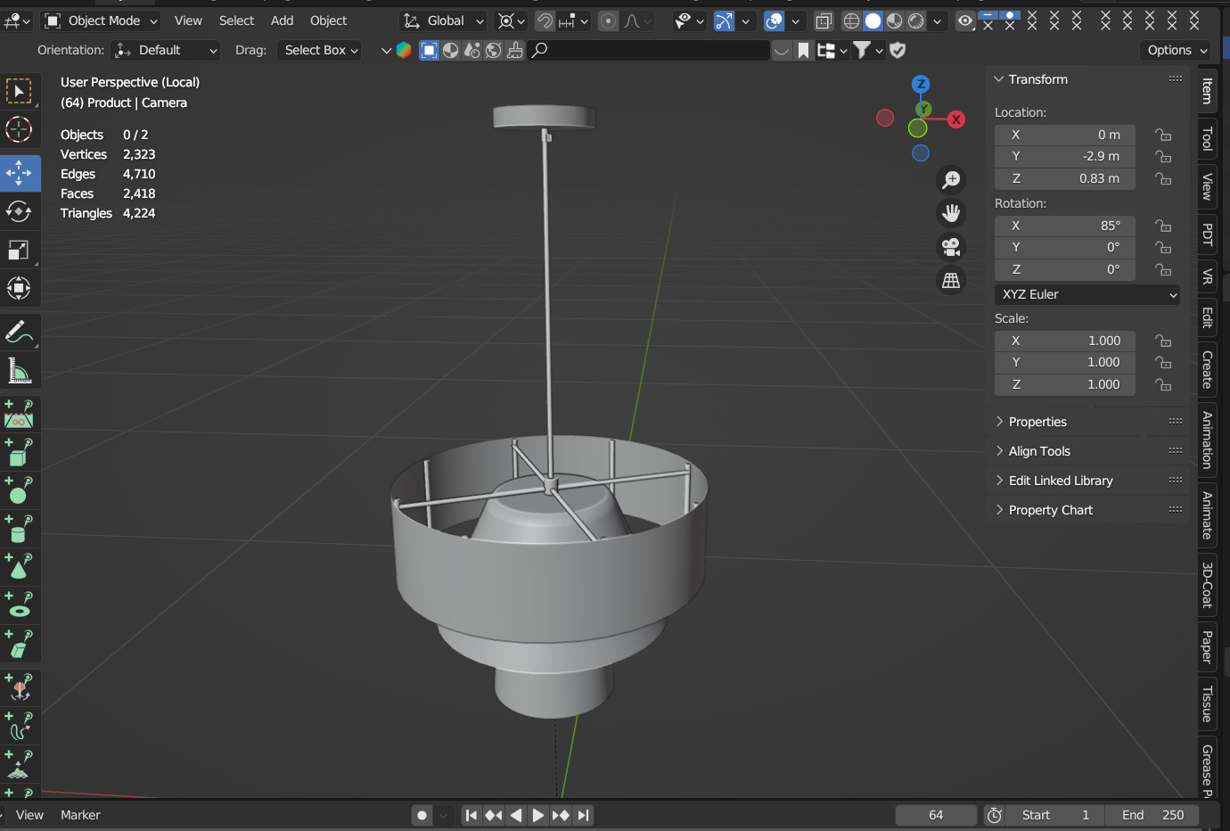 Rylie Pendant 3D model_7
