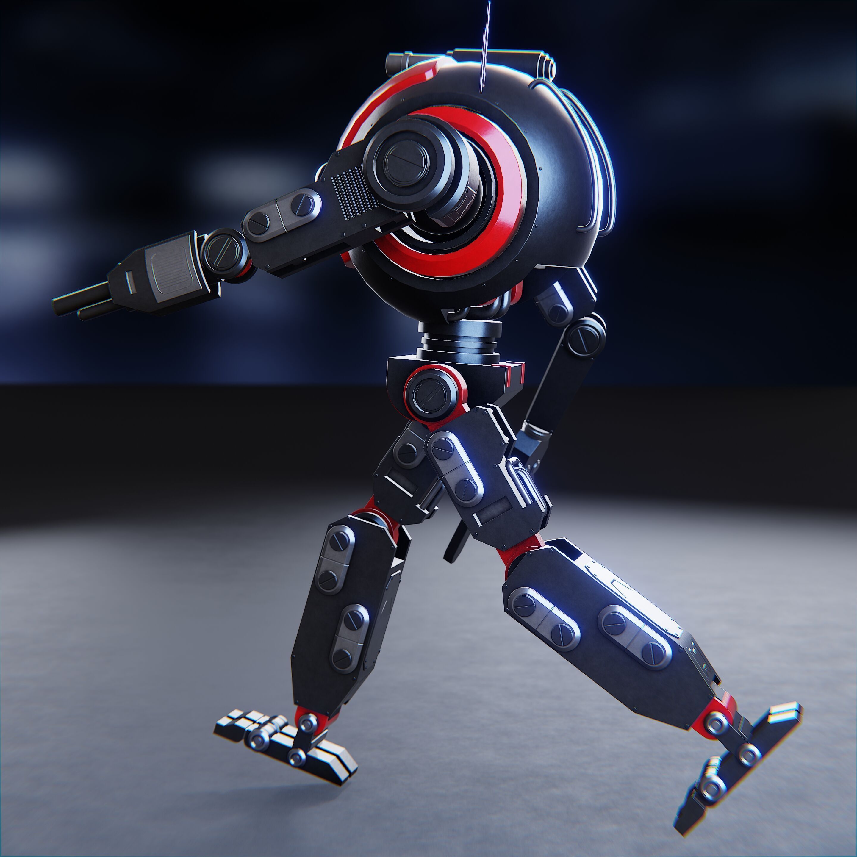 Sci-Fi Combat Robot  3D model_15