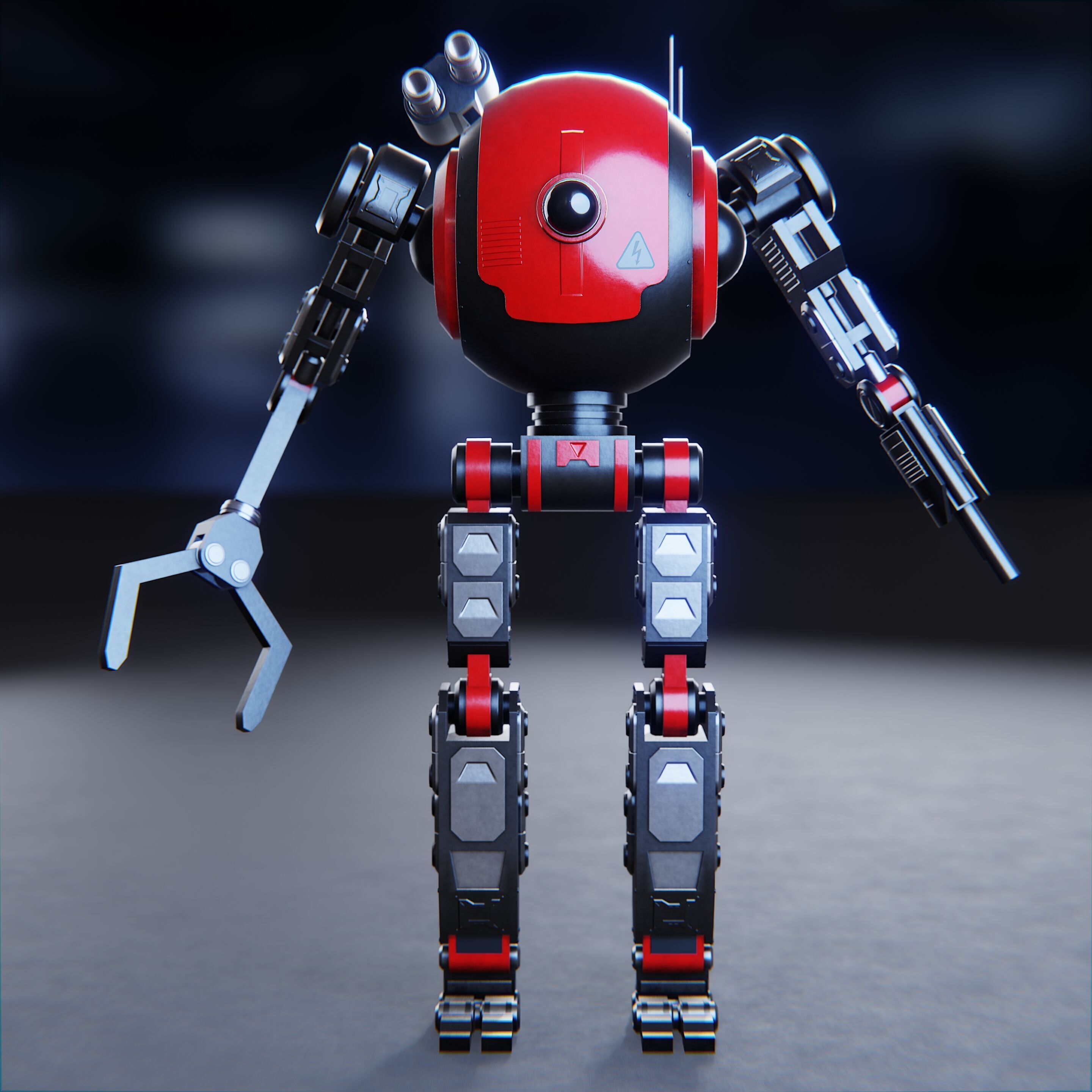 Sci-Fi Combat Robot  3D model_20