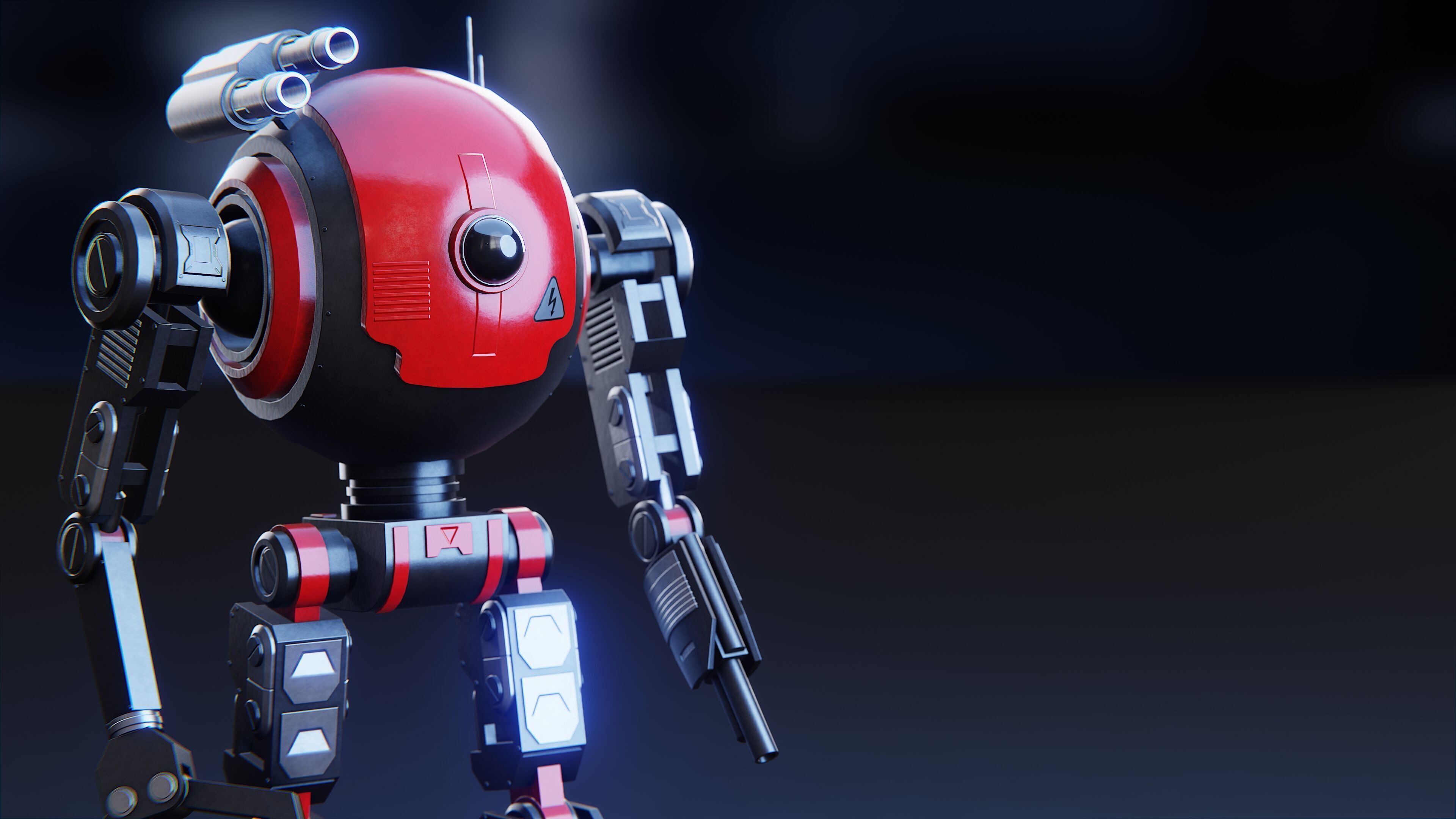 Sci-Fi Combat Robot  3D model_8