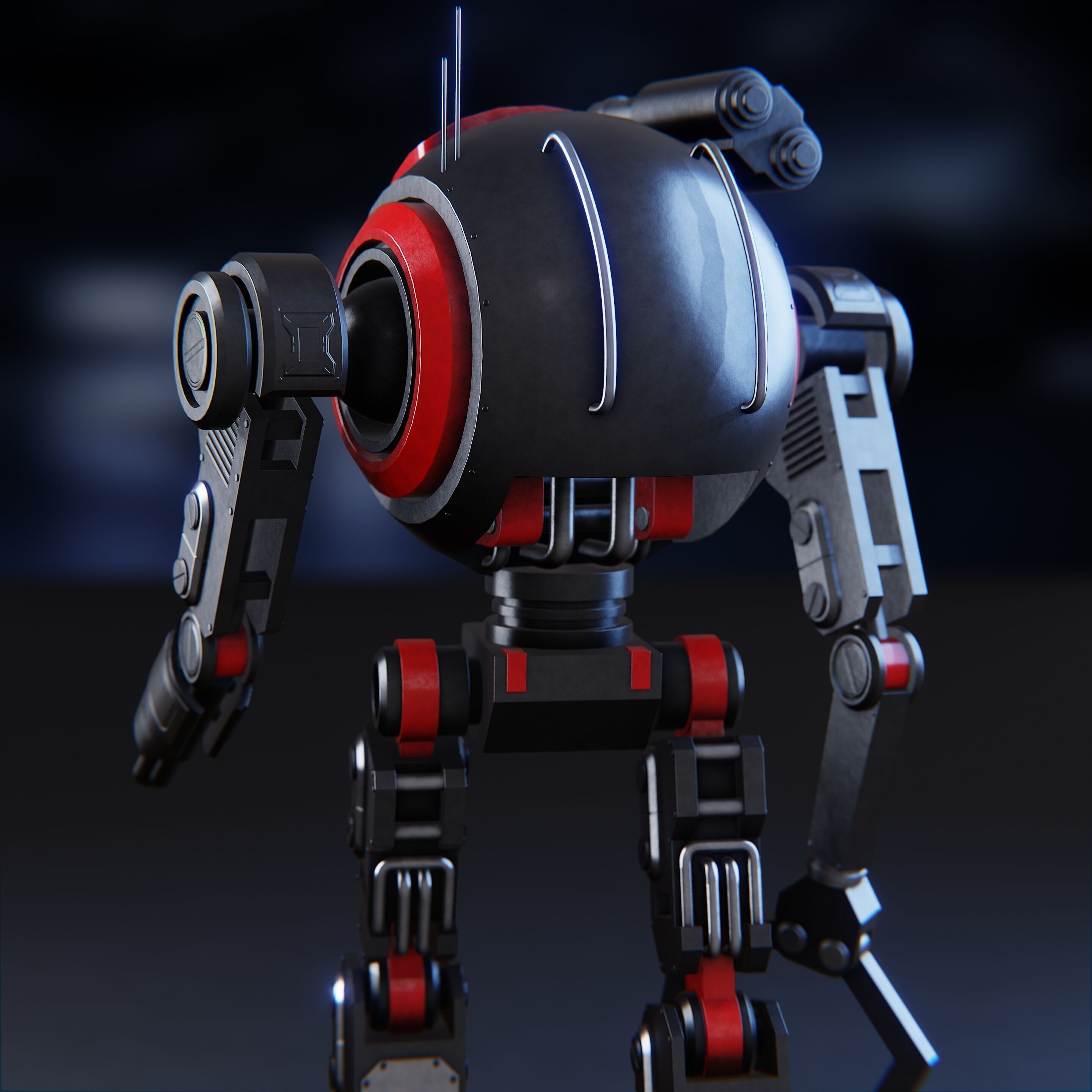 Sci-Fi Combat Robot  3D model_23