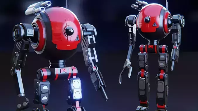 Sci-Fi Combat Robot  3D model