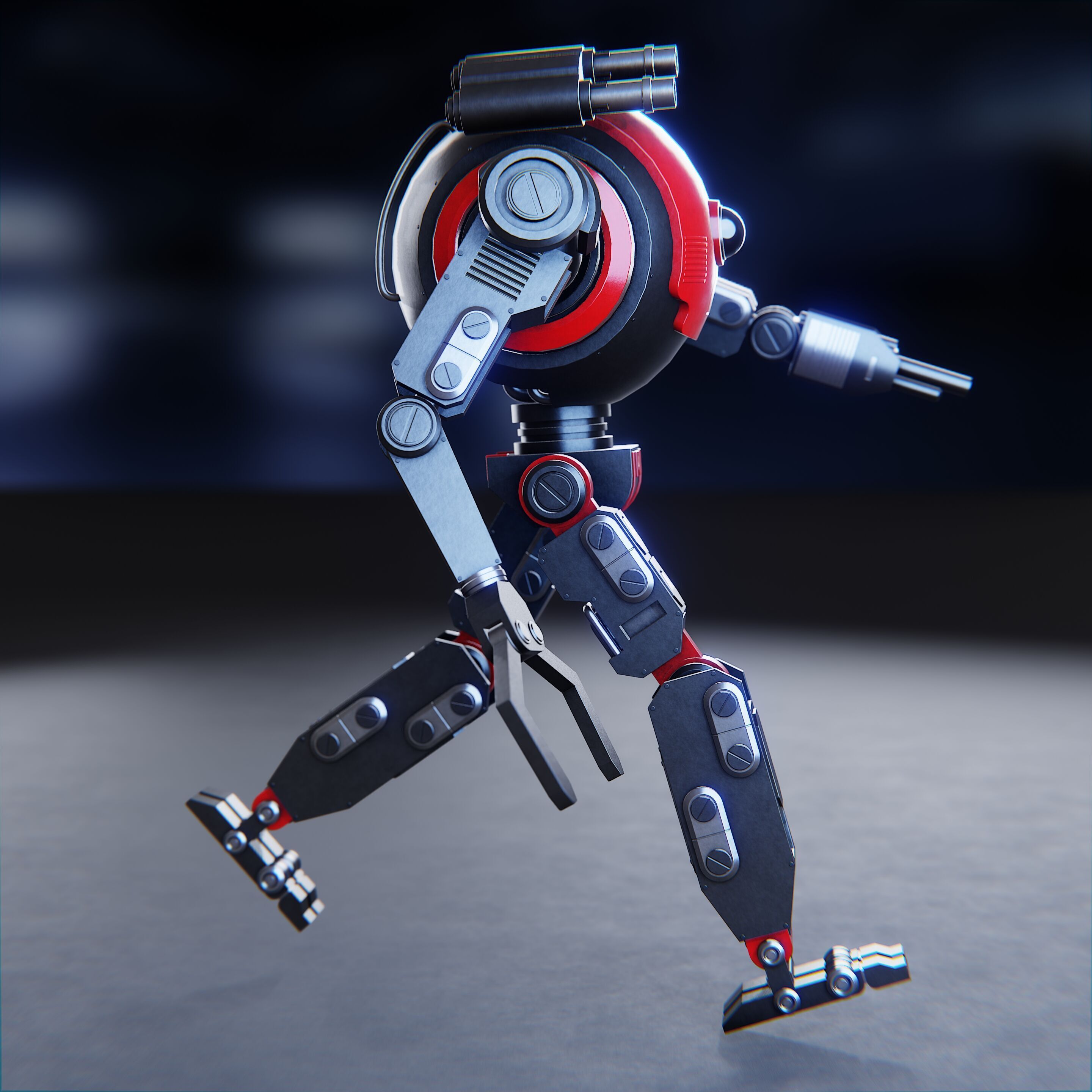 Sci-Fi Combat Robot  3D model_18