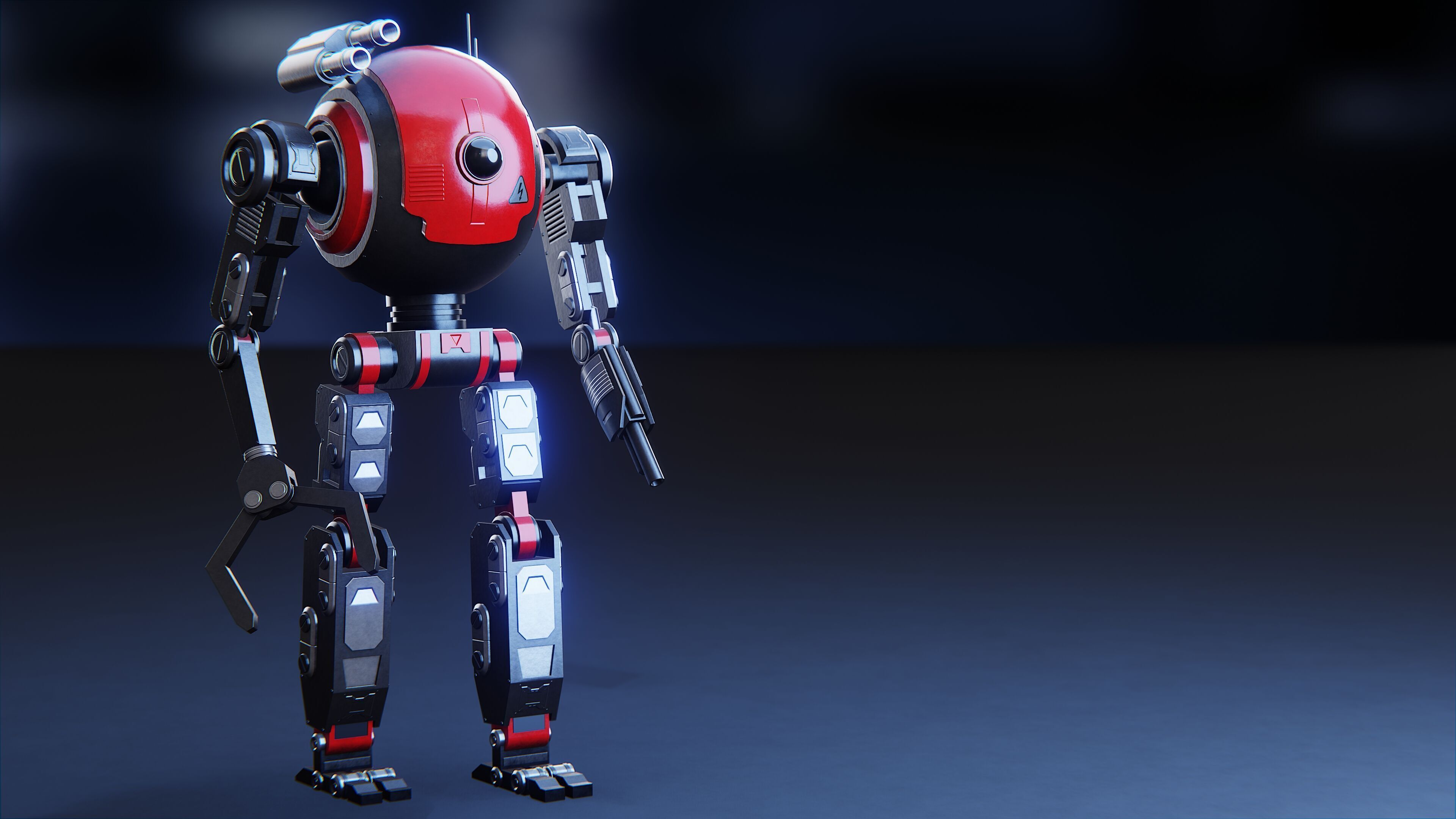 Sci-Fi Combat Robot  3D model_21