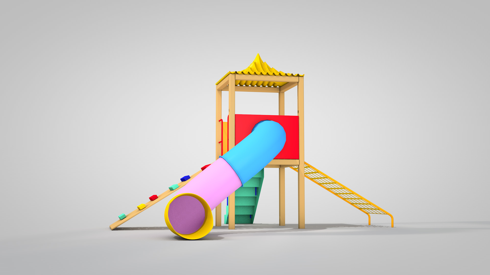 Playground Due 3D model_4