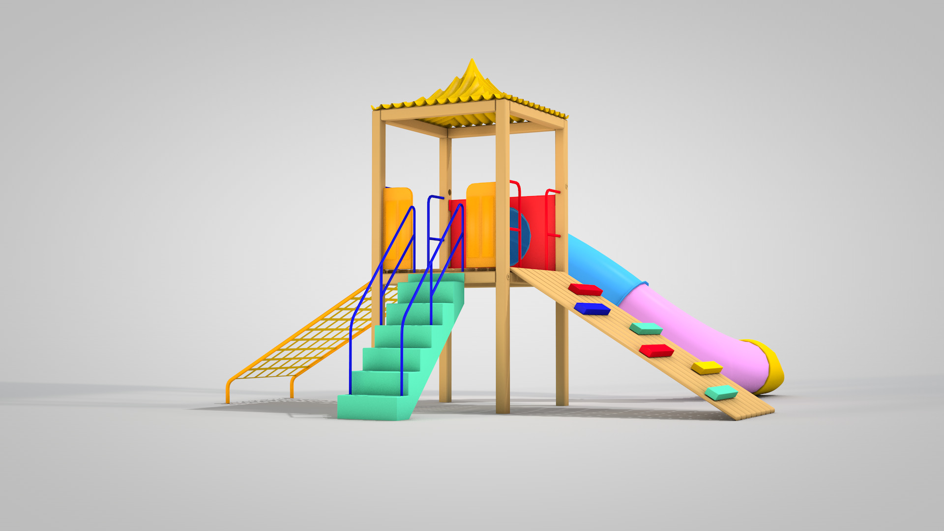 Playground Due 3D model_6