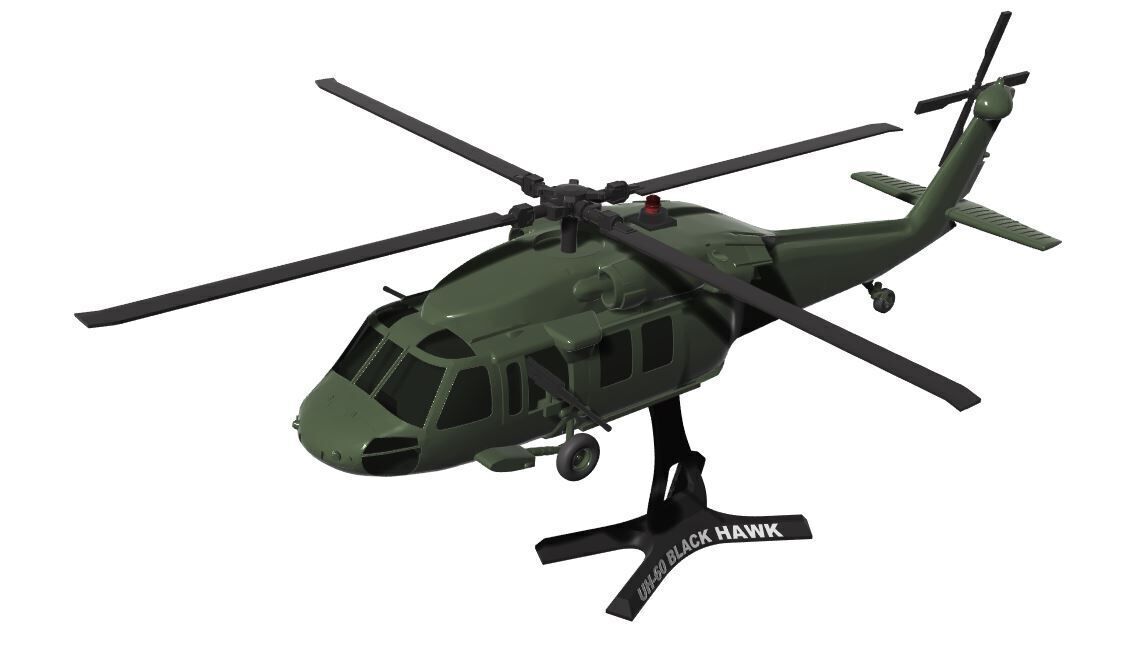 UH-60 Black Hawk 3D print model_3