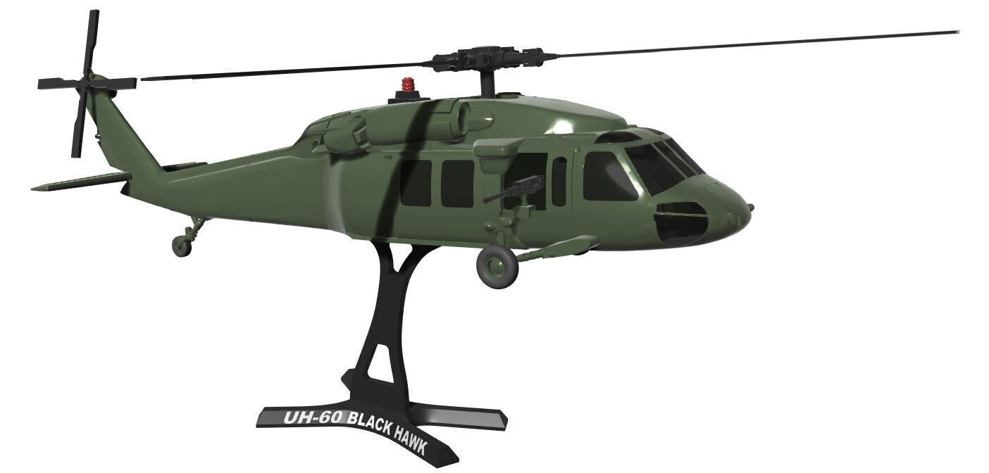 UH-60 Black Hawk 3D print model_1
