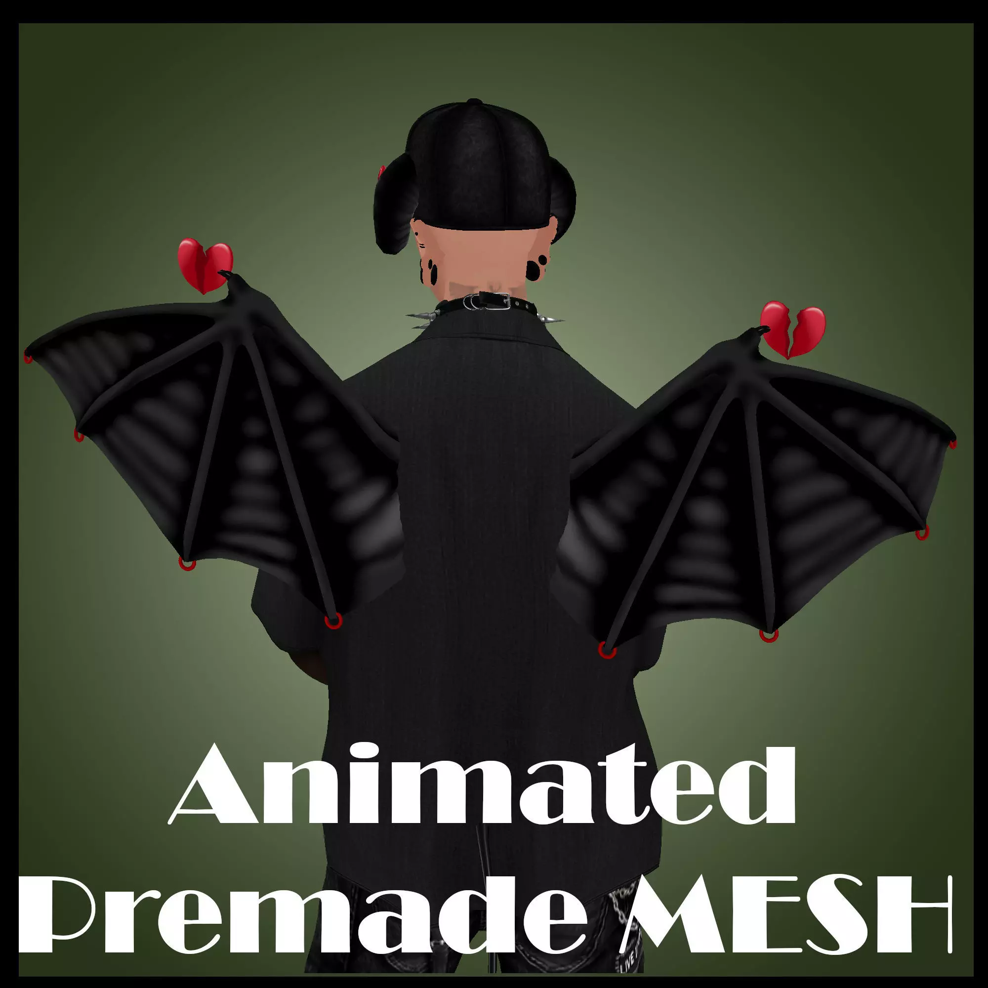 Heartbreak Wings For IMVU Low-poly 3D model