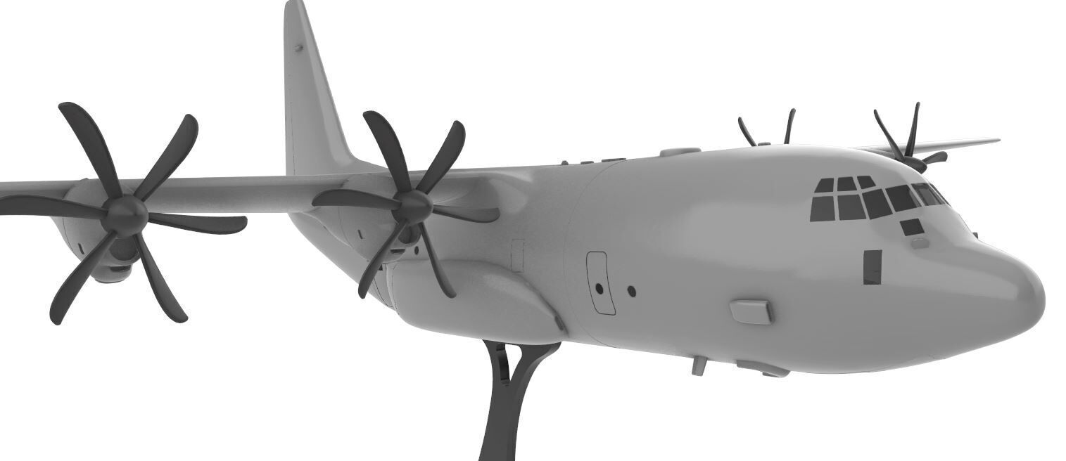 C-130J  3D print model_8