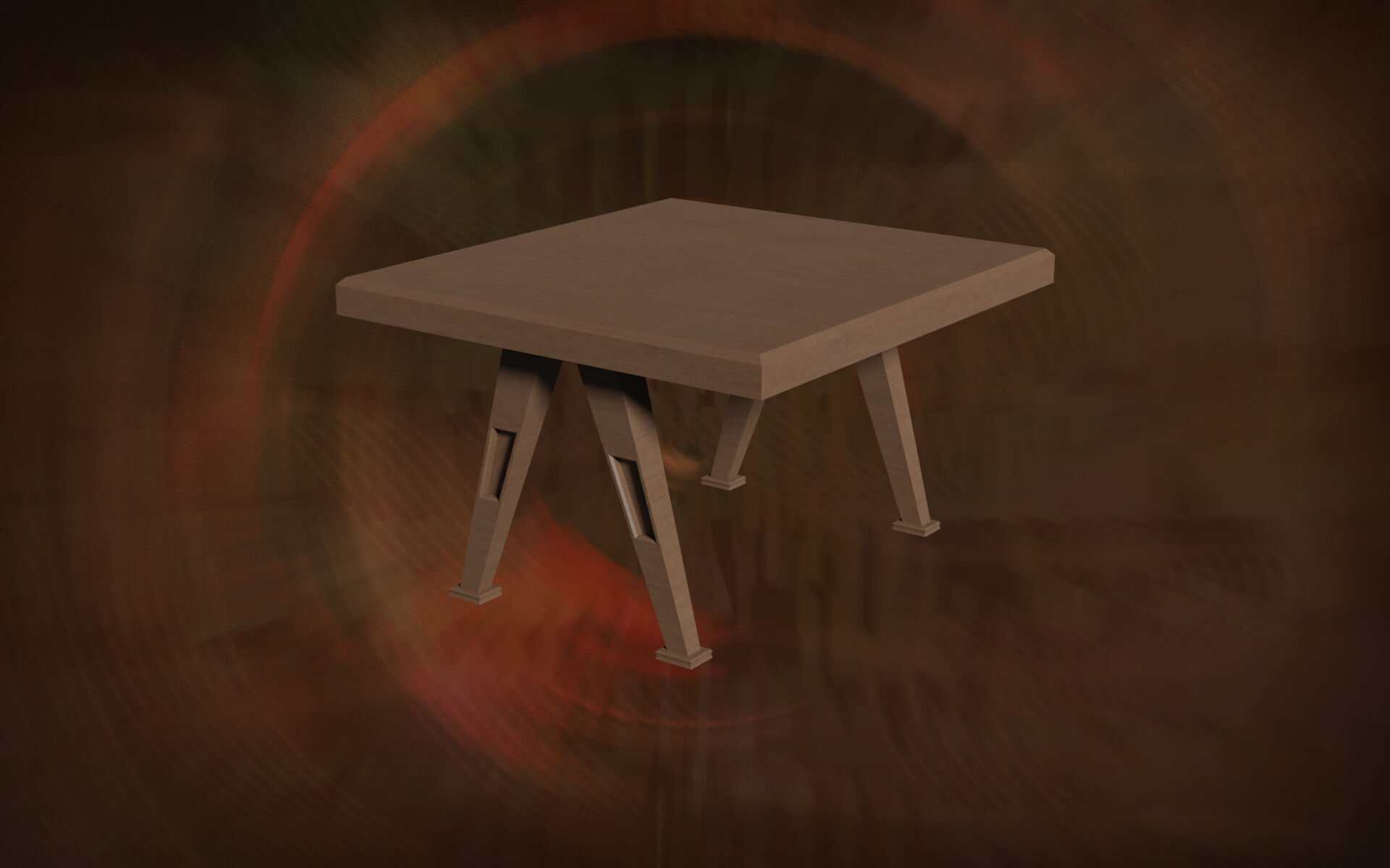 Deco Tables Wood Style NovaOneLine Lot 1 N1-3 Group 01- Low 3D model_6