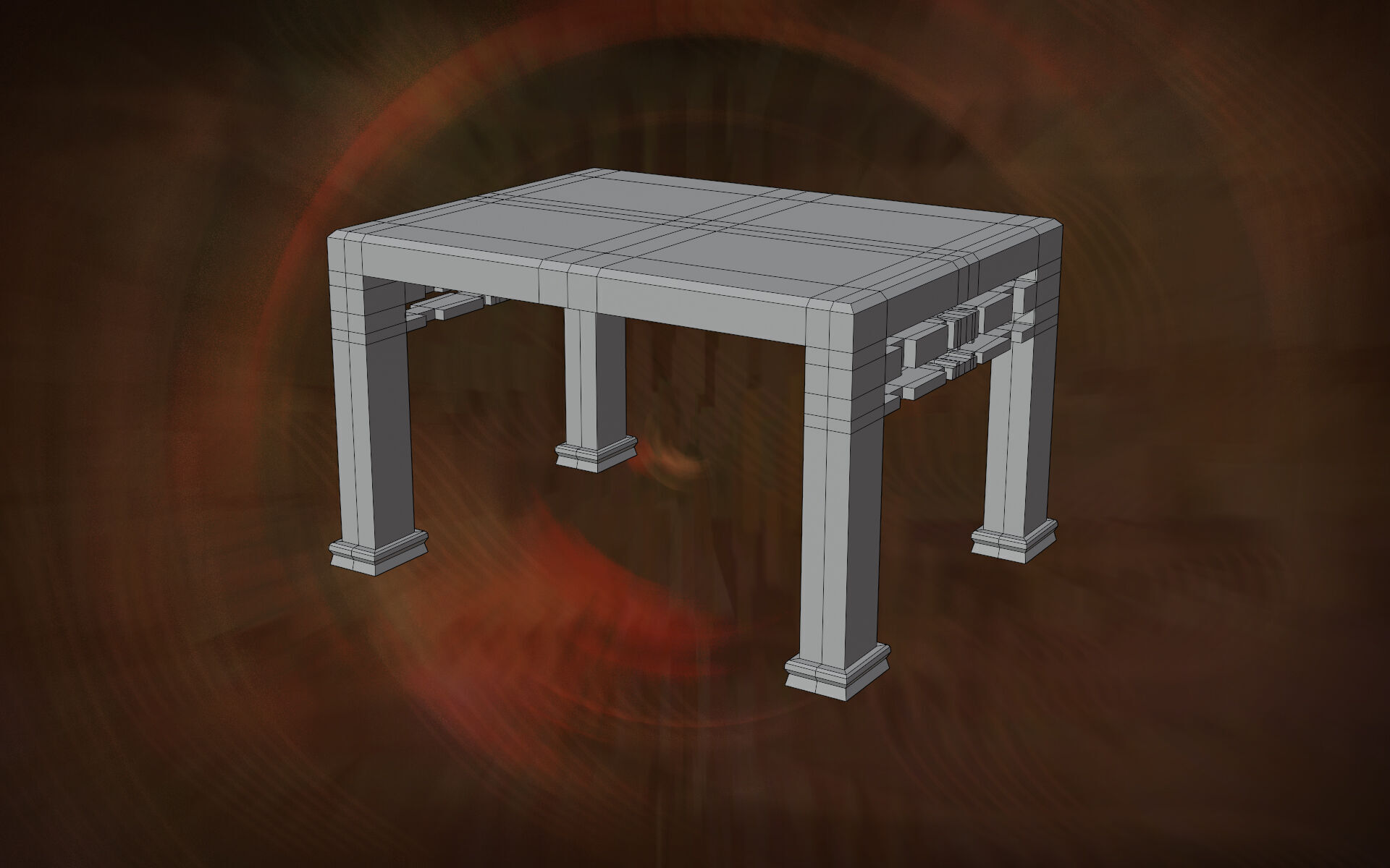 Deco Tables Wood Style NovaOneLine Lot 1 N1-3 Group 01- Low 3D model_22