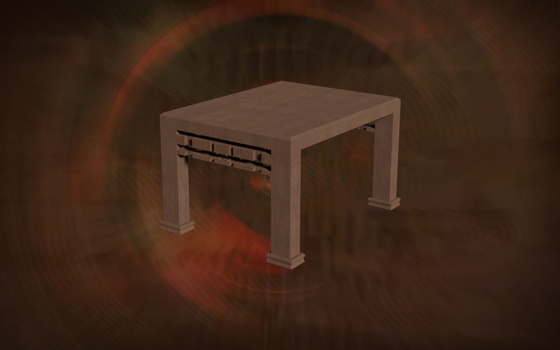 Deco Tables Wood Style NovaOneLine Lot 1 N1-3 Group 01- Low 3D model_7