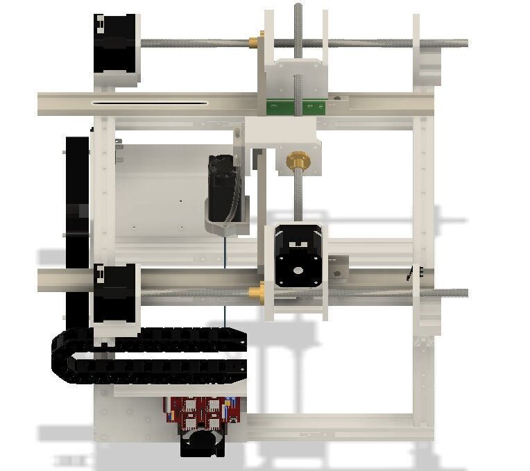 Modular DIY Laser Cutter Frame  3D Printable Parts PLA Optimized 3D print model_4