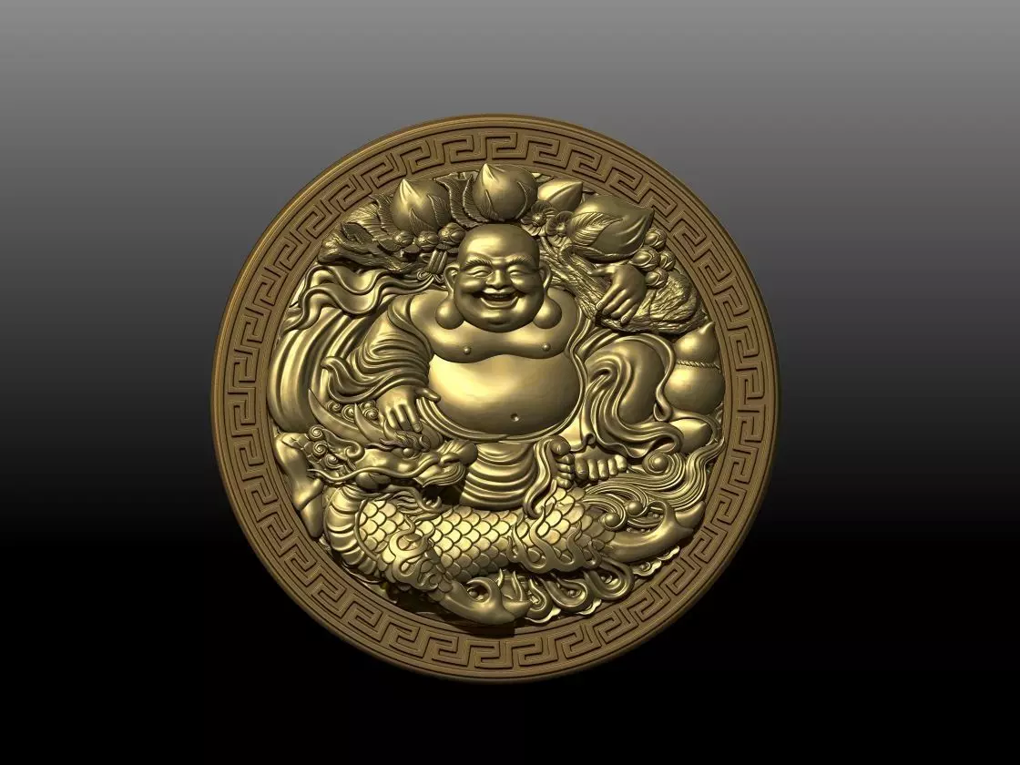Laughing Buddha Pendant 3D print model