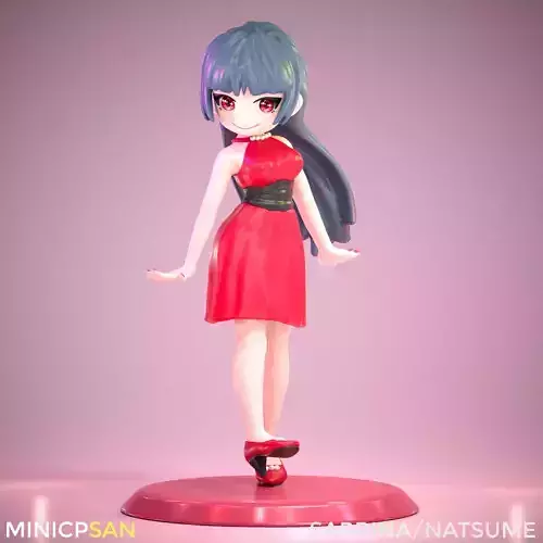 Sabrina - Natsume - Elegant Red Dress - Pokemon 3D print model