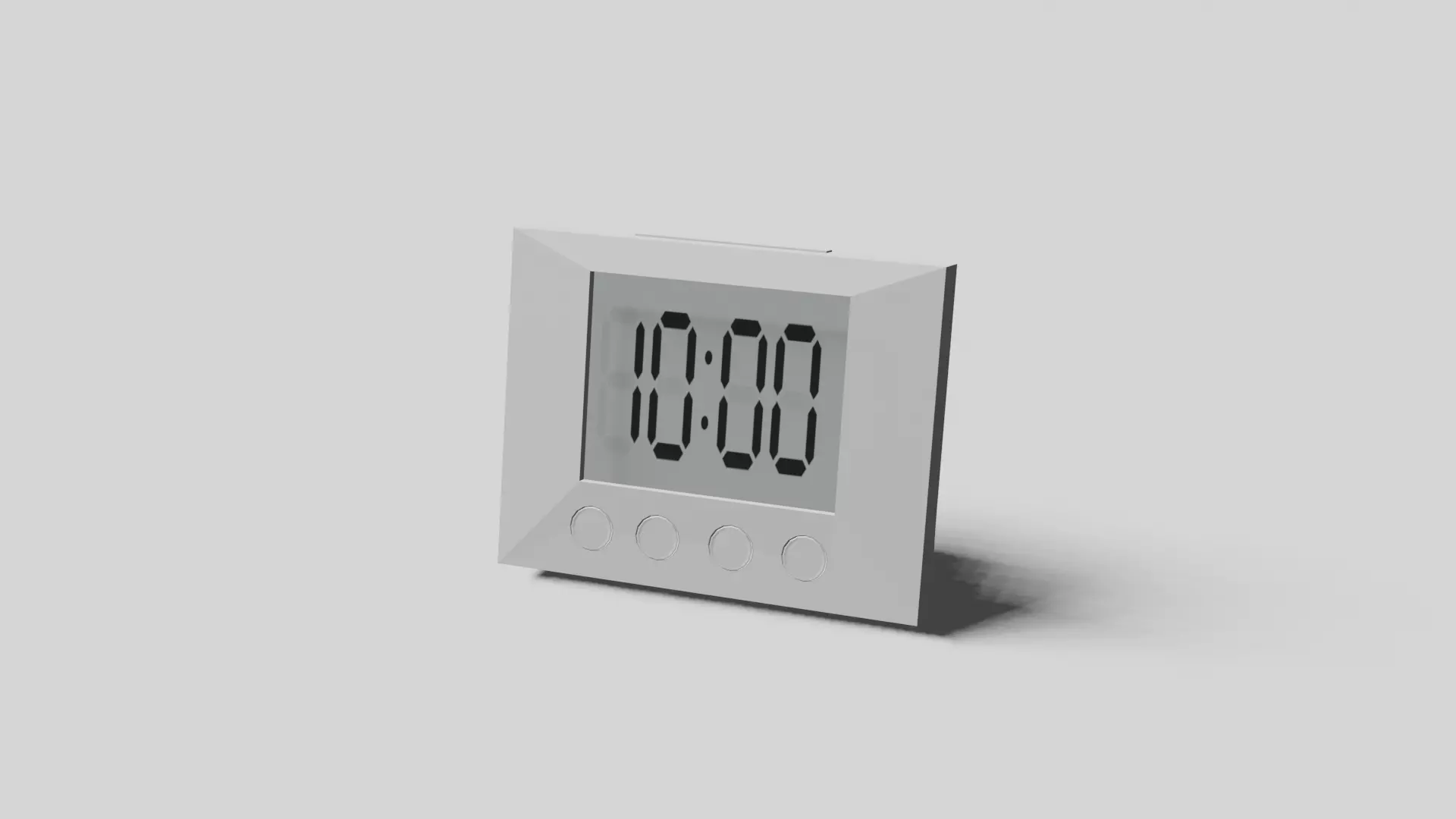digital clock Free 3D model_0