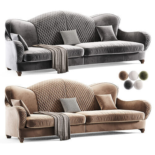  Rogan Gregory Sofa Low-poly 3D model