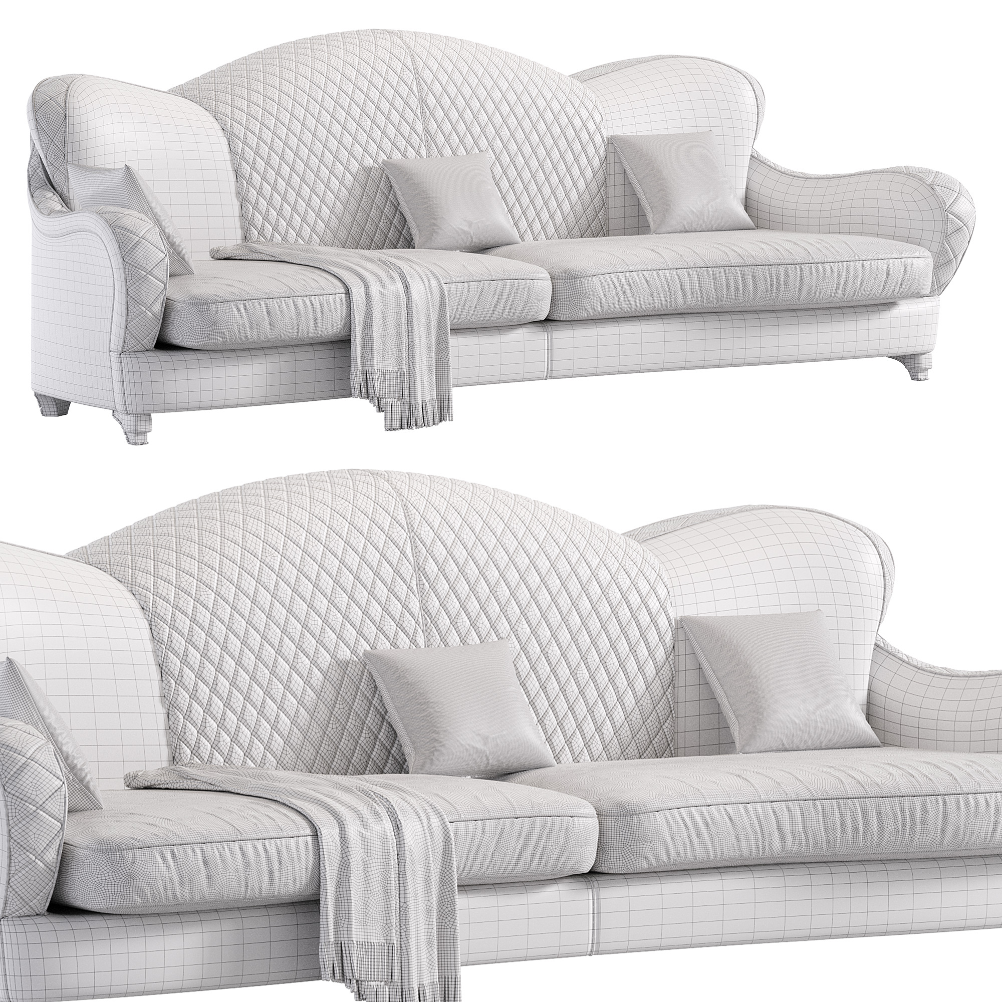 Rogan Gregory Sofa Low-poly 3D model_5