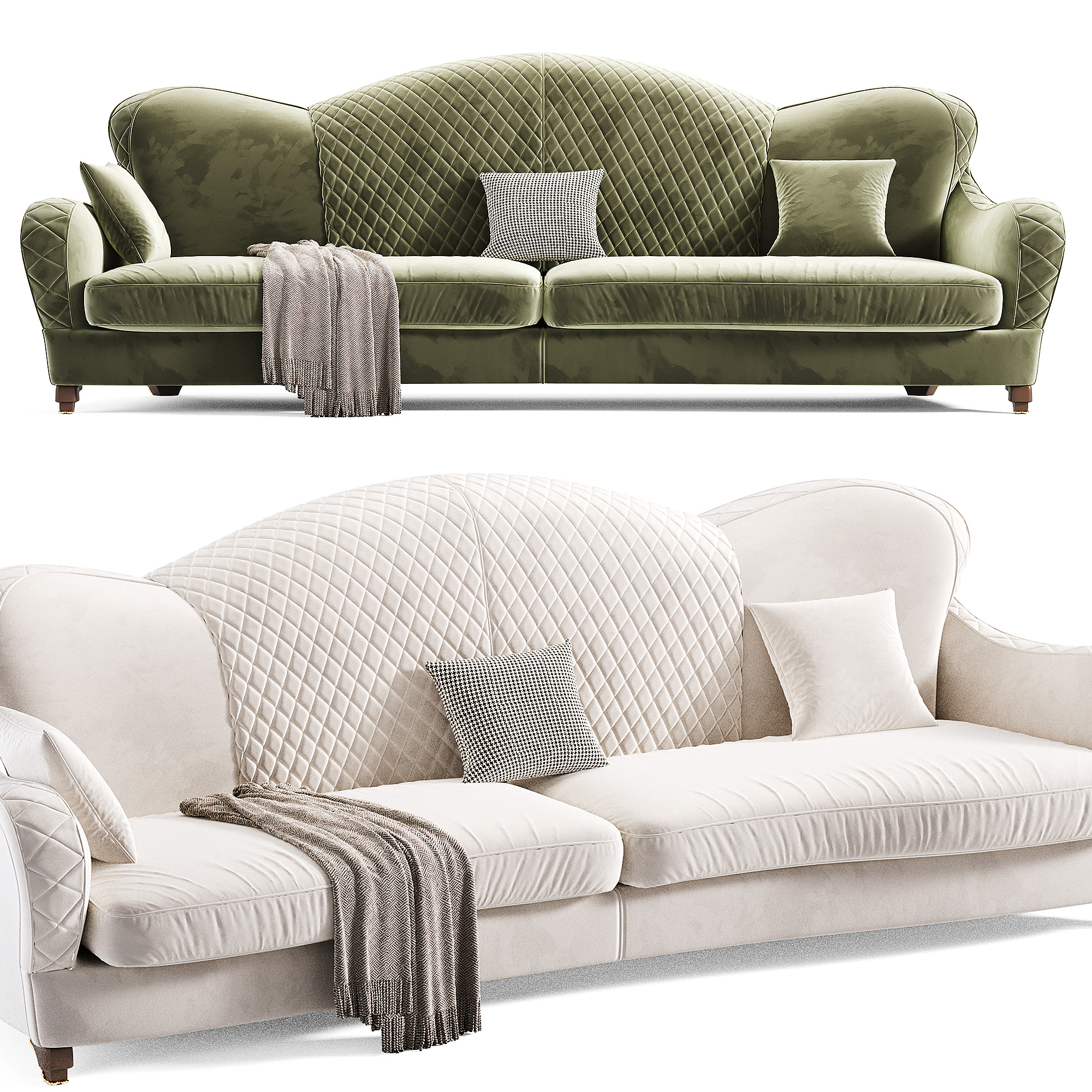 Rogan Gregory Sofa Low-poly 3D model_2