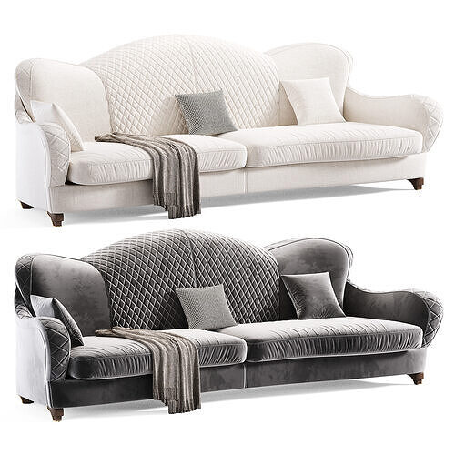Rogan Gregory Sofa Low-poly 3D model 4