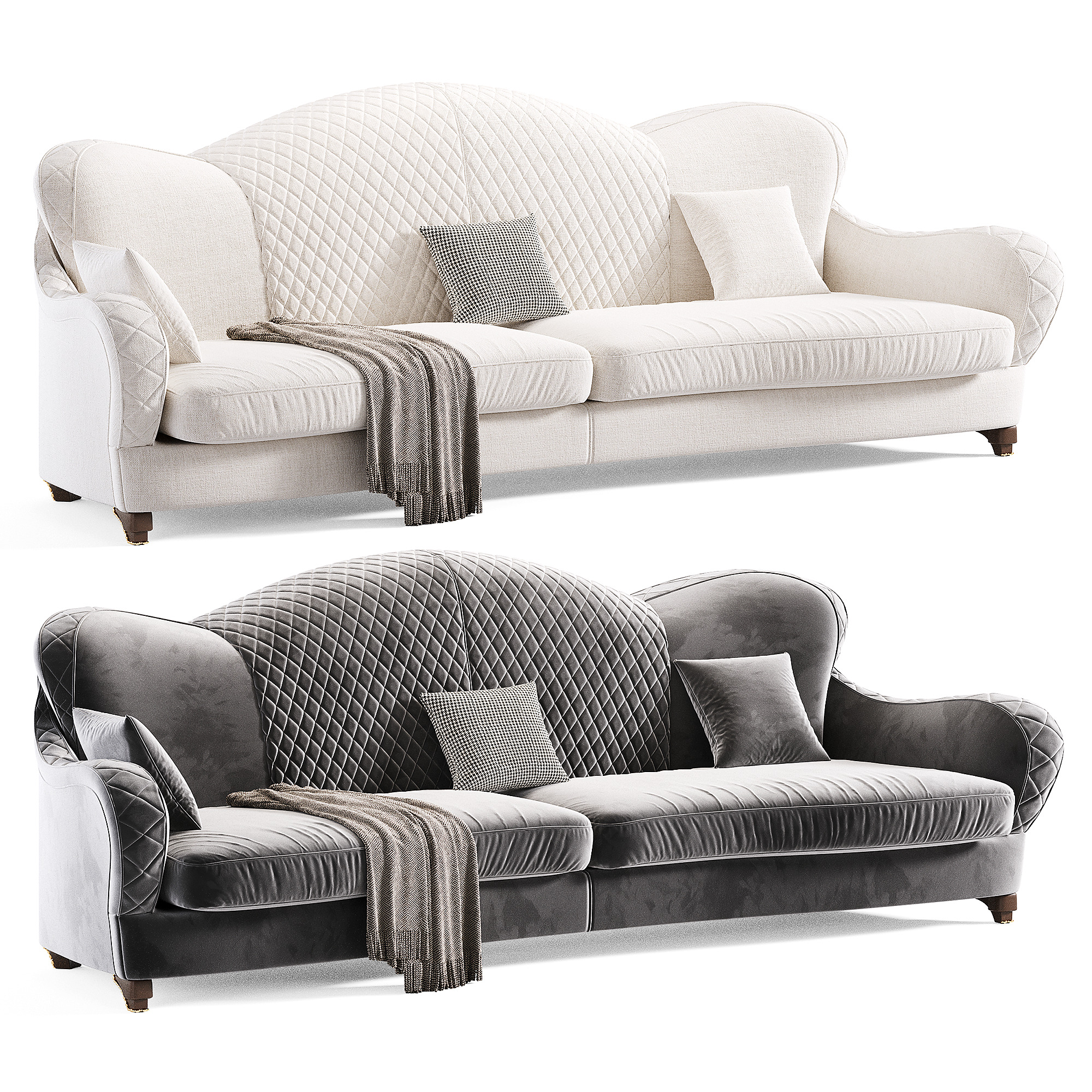 Rogan Gregory Sofa Low-poly 3D model_3