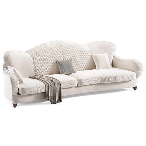 Rogan Gregory Sofa Low-poly 3D model 2