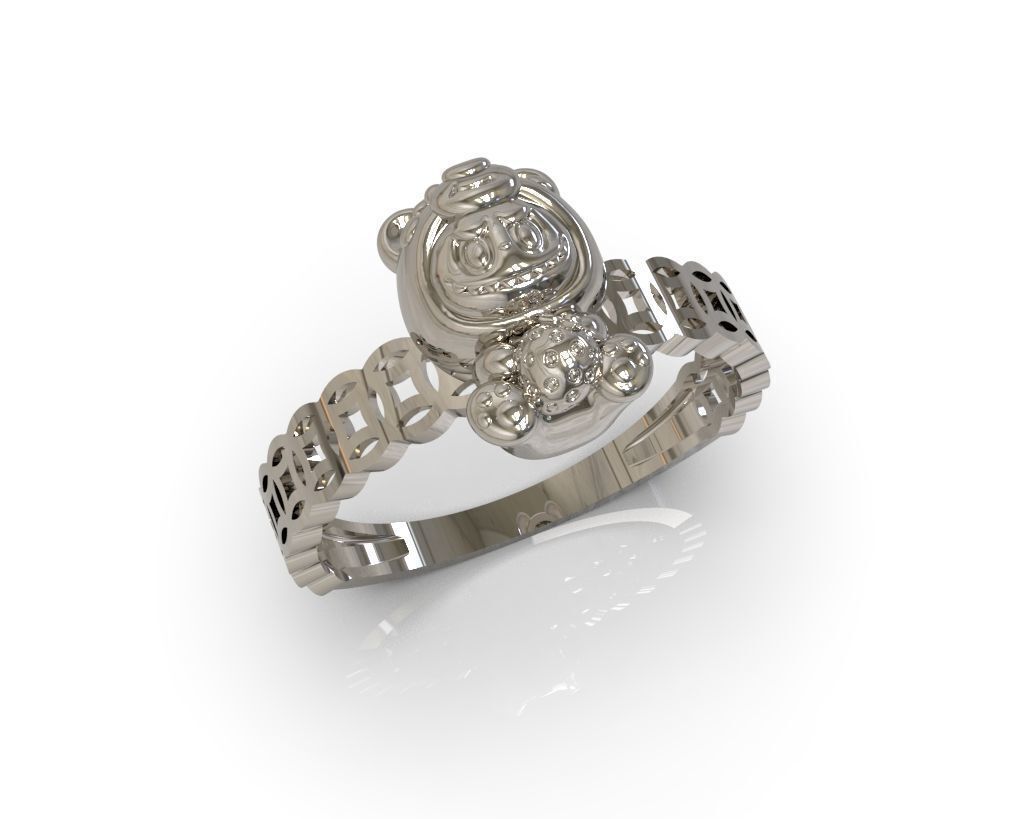 LABUBU COIN RINGS COMBO OF 18 CUTE VERSION 2 3D print model_4