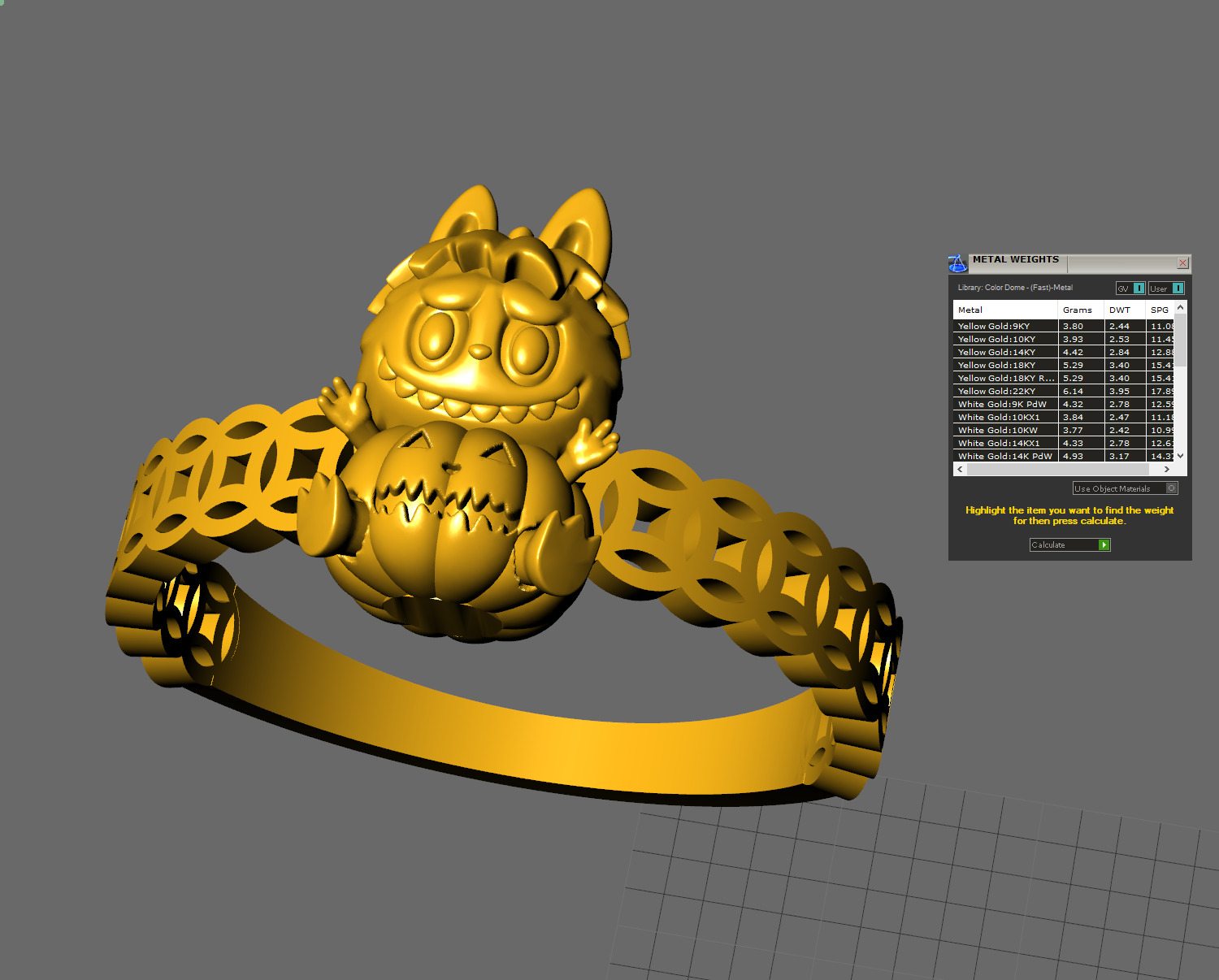LABUBU COIN RINGS COMBO OF 18 CUTE VERSION 2 3D print model_9