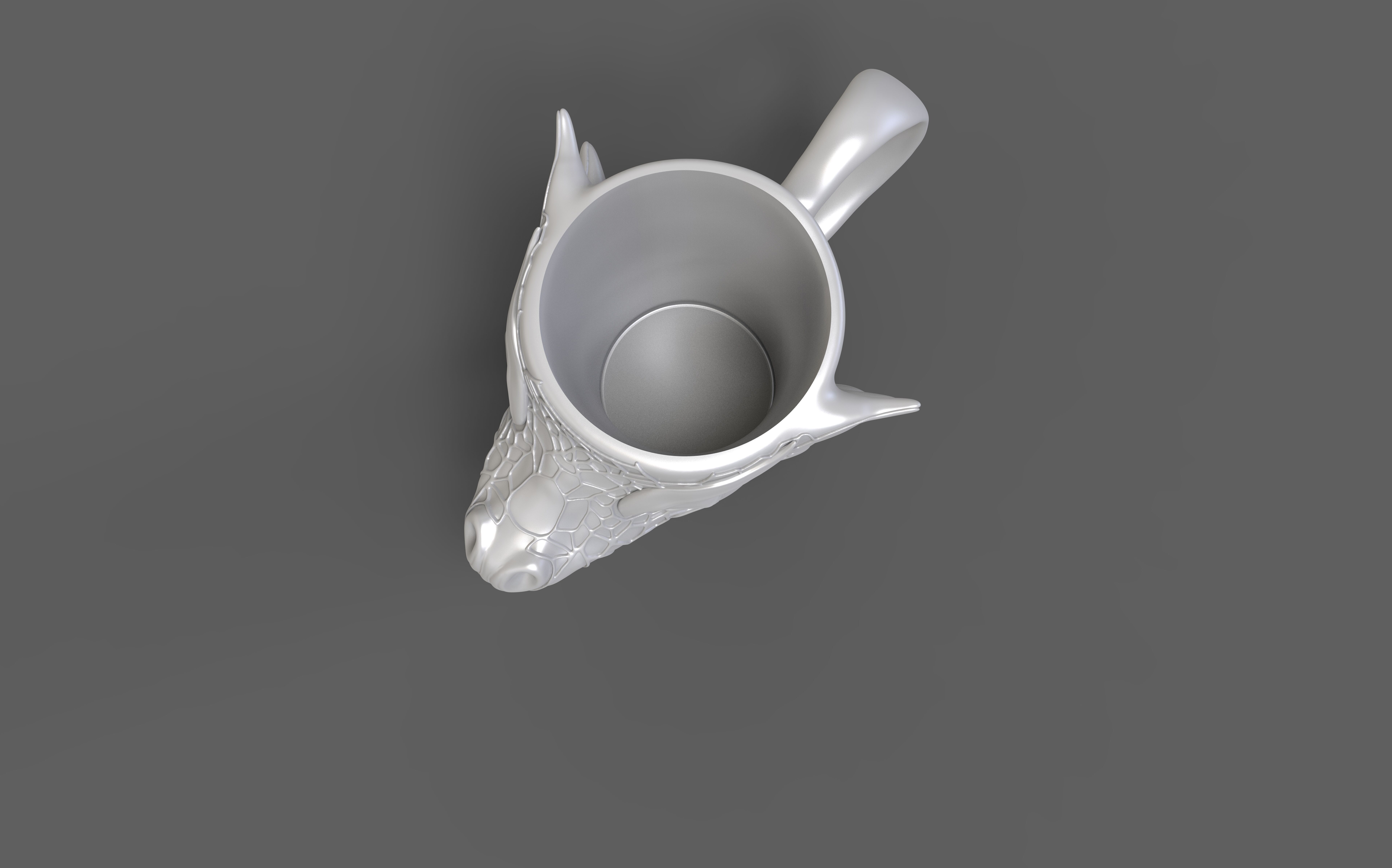dragon cup 3d printable 3D print model_2