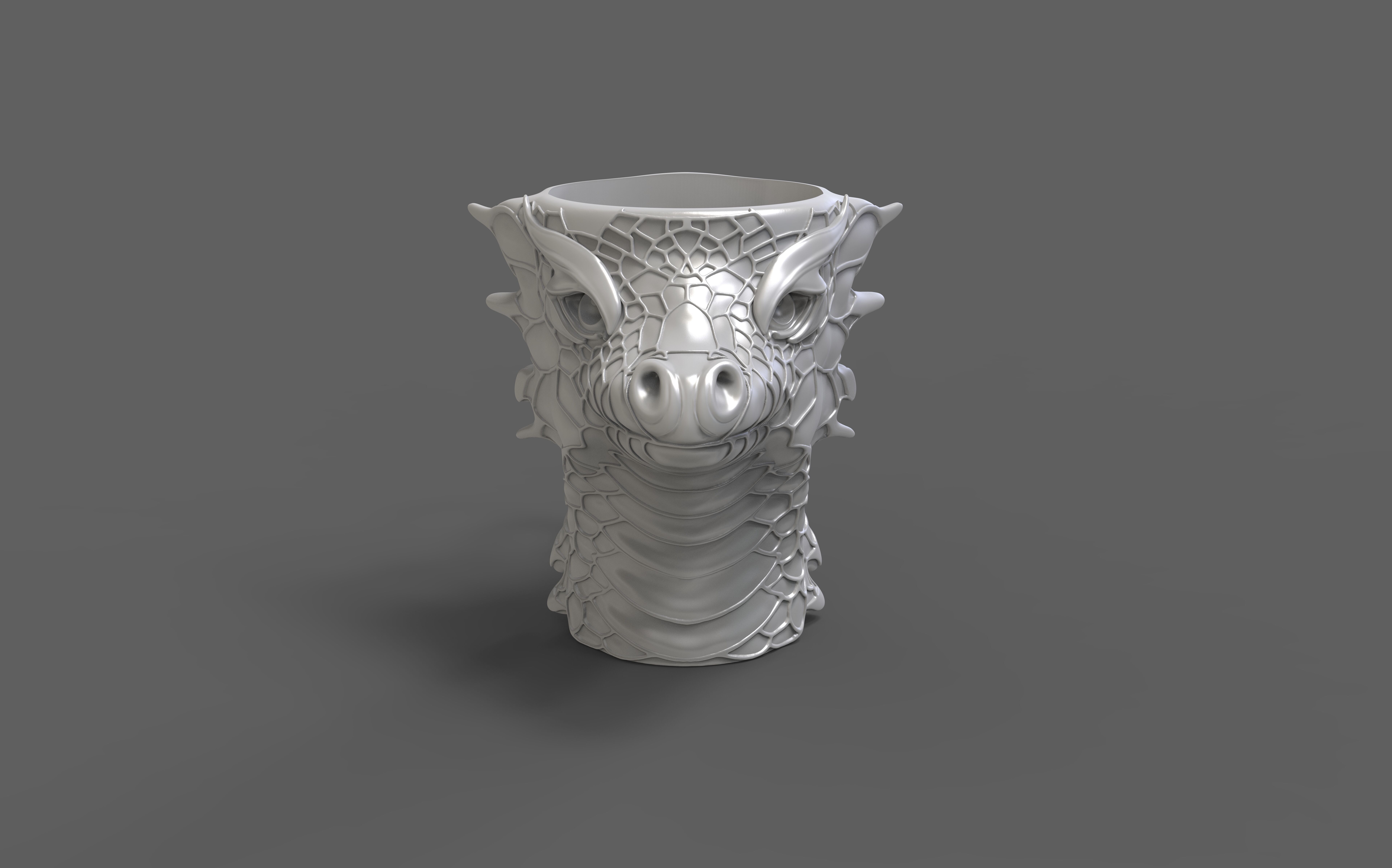 dragon cup 3d printable 3D print model_1