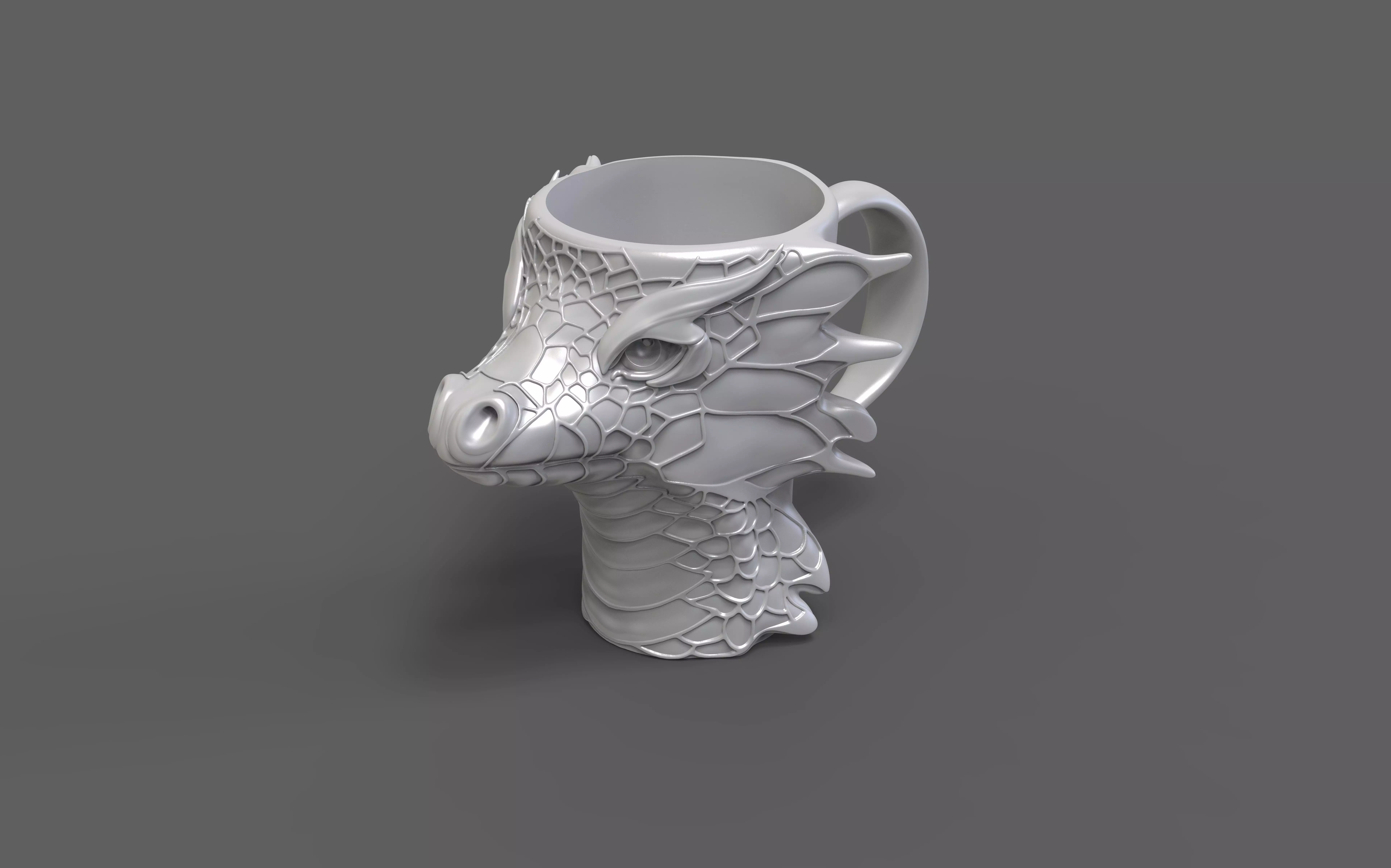 dragon cup 3d printable 3D print model_0