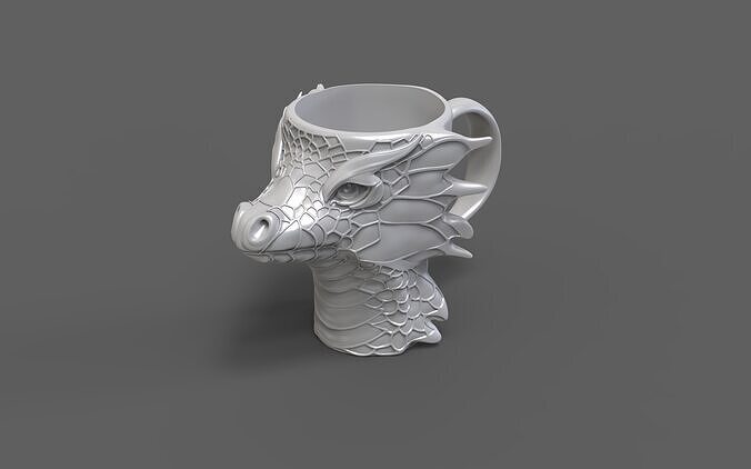 dragon cup 3d printable 3D print model