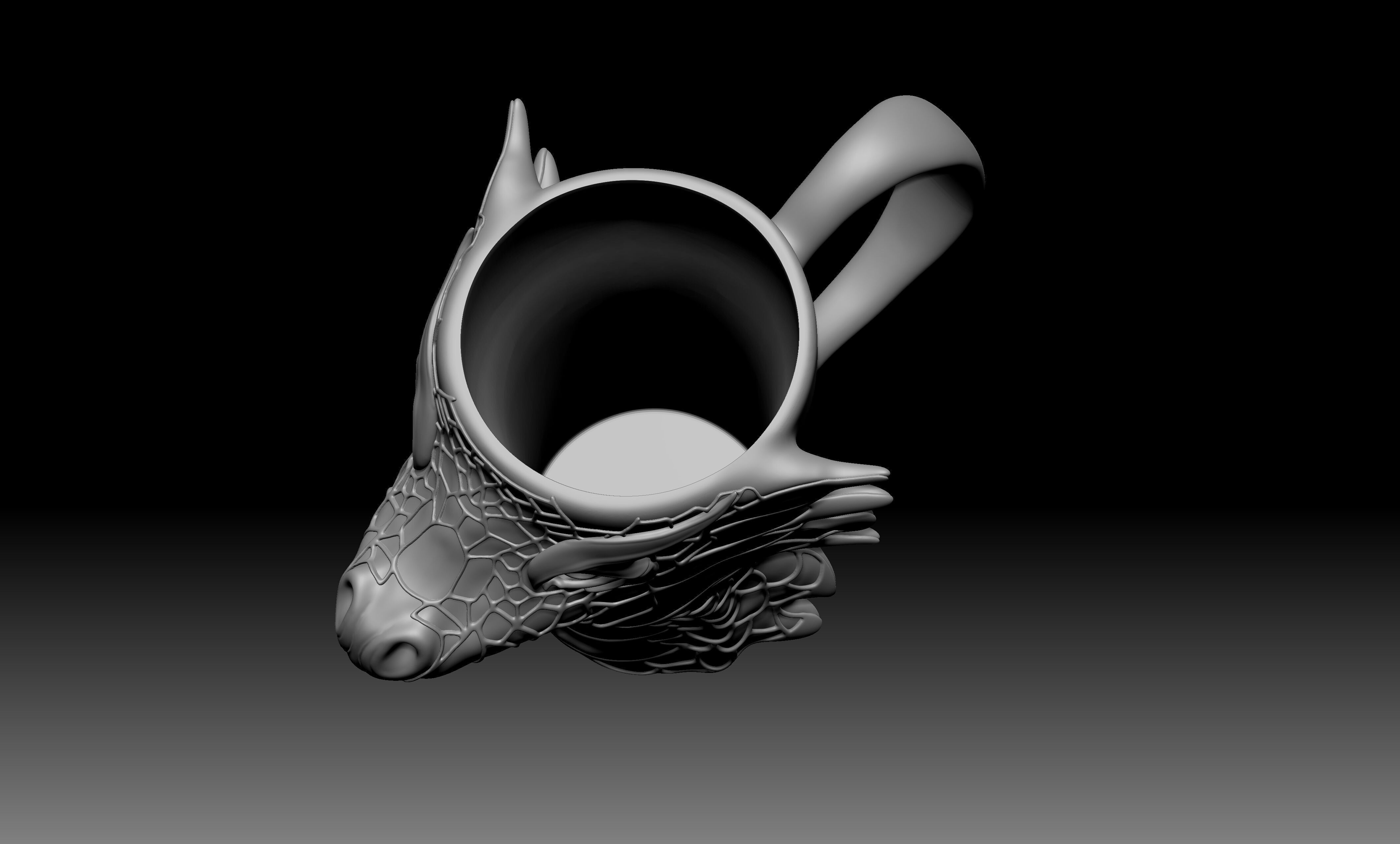 dragon cup 3d printable 3D print model_5